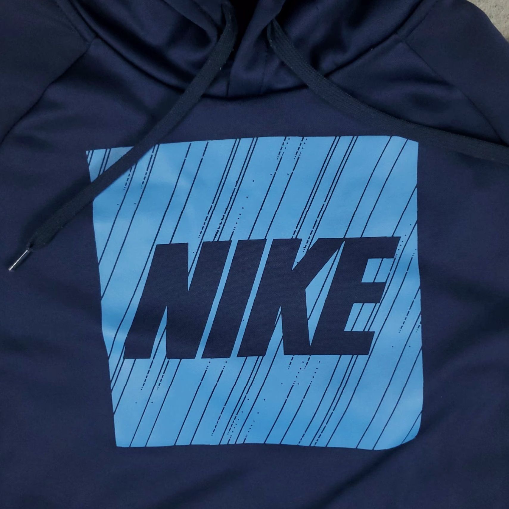 Nike Nike Hoodie Mens Size M Navy Blue Dri Fit Pullover Sweatshirt Sweat Shirt Mock Neck Long Sleeve Logo Regular Fabric Fleece Cotton Polyester Size US M / EU 48-50 / 2 - 3 Thumbnail
