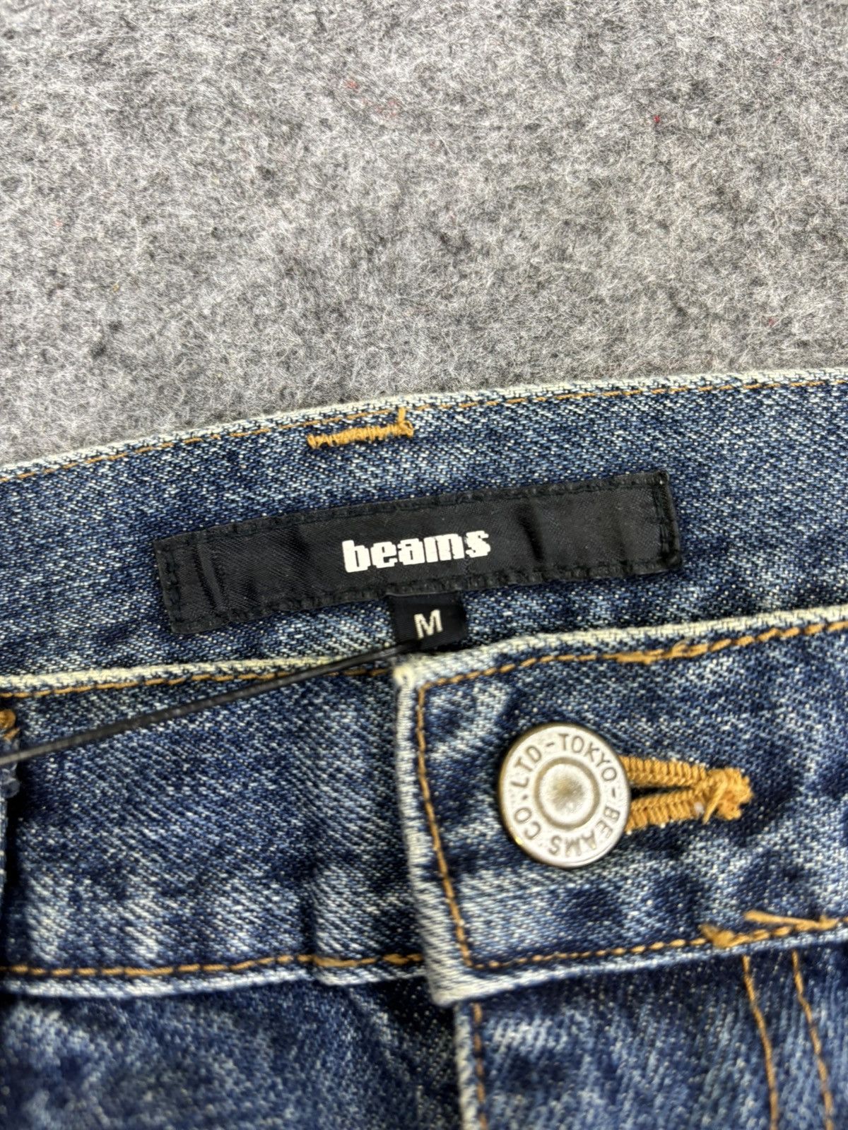 Beams Plus 💥Denim Art💥BEAMS Japan Patchwork Distressed Denim F872 Size US 31 - 8 Thumbnail