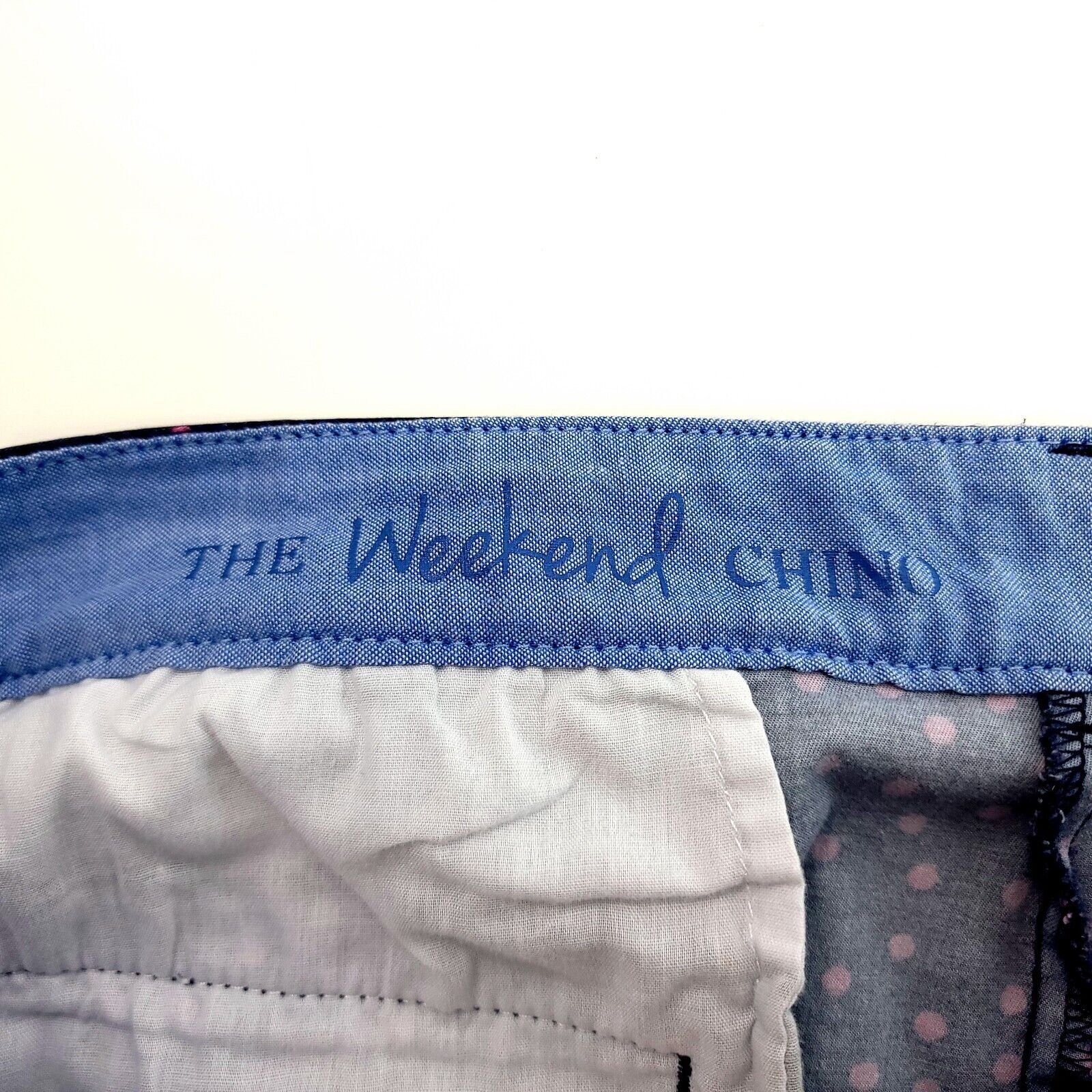 Talbots Talbots The Weekend Chino Blue Pink Polka Dot High Rise Pant Size 38" / US 16 / IT 52 - 5 Thumbnail