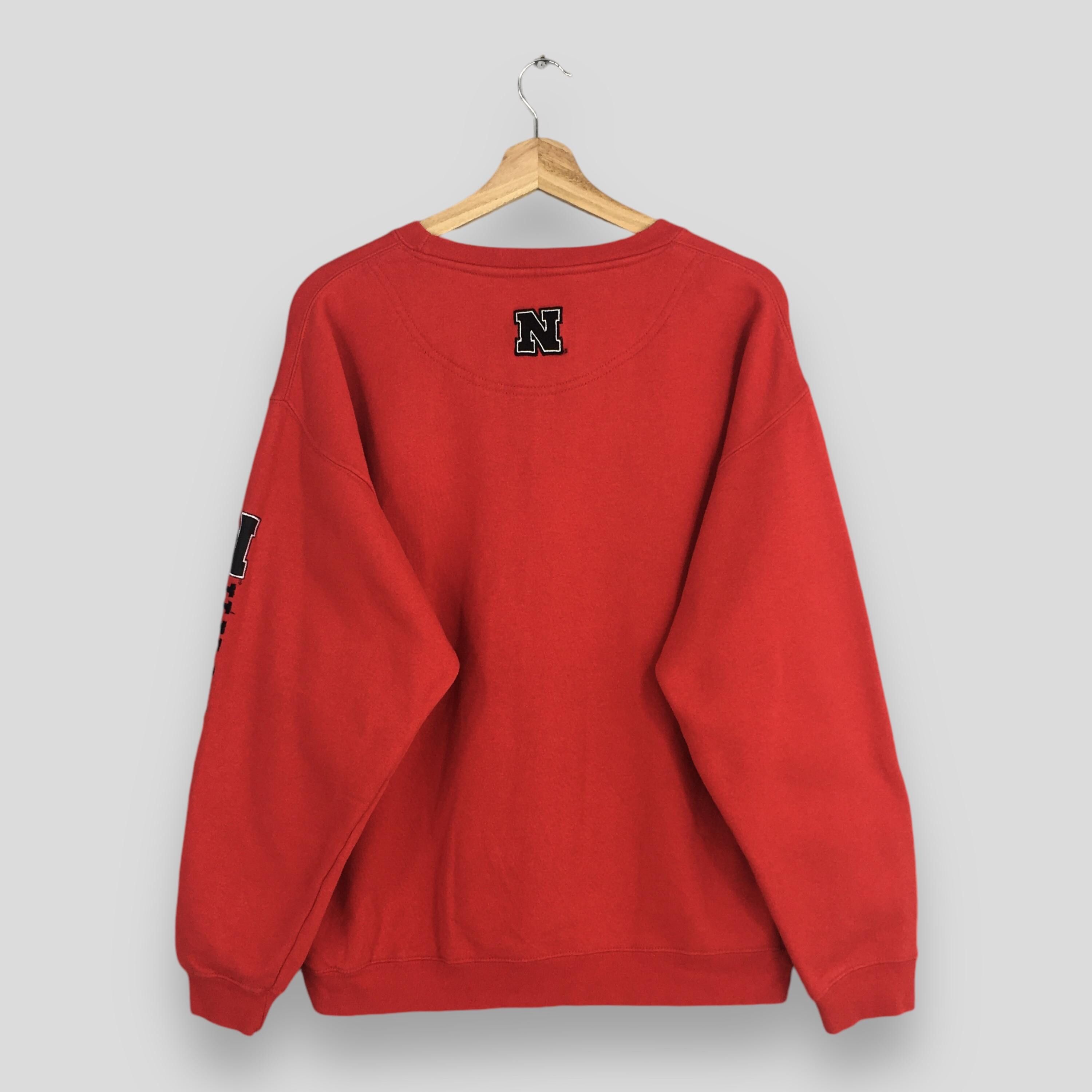 NCAA Vintage Nebraska Huskers Football Sweatshirt Large Size US L / EU 52-54 / 3 - 6 Thumbnail