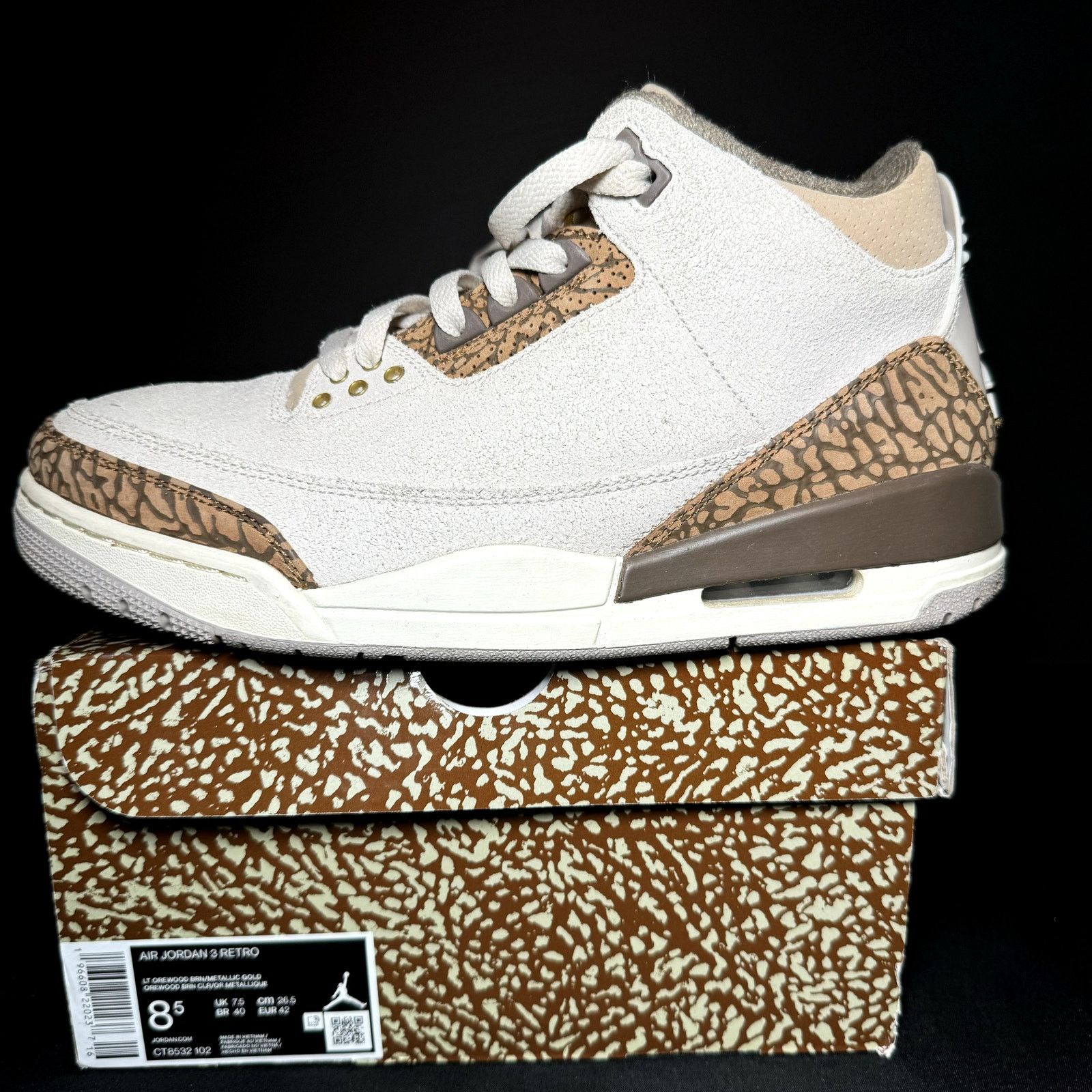 Jordan Brand × Nike Size 8 - Nike Air Jordan 3 Retro Palomino Men's Shoes Size US 8 / EU 41 - 9 Thumbnail