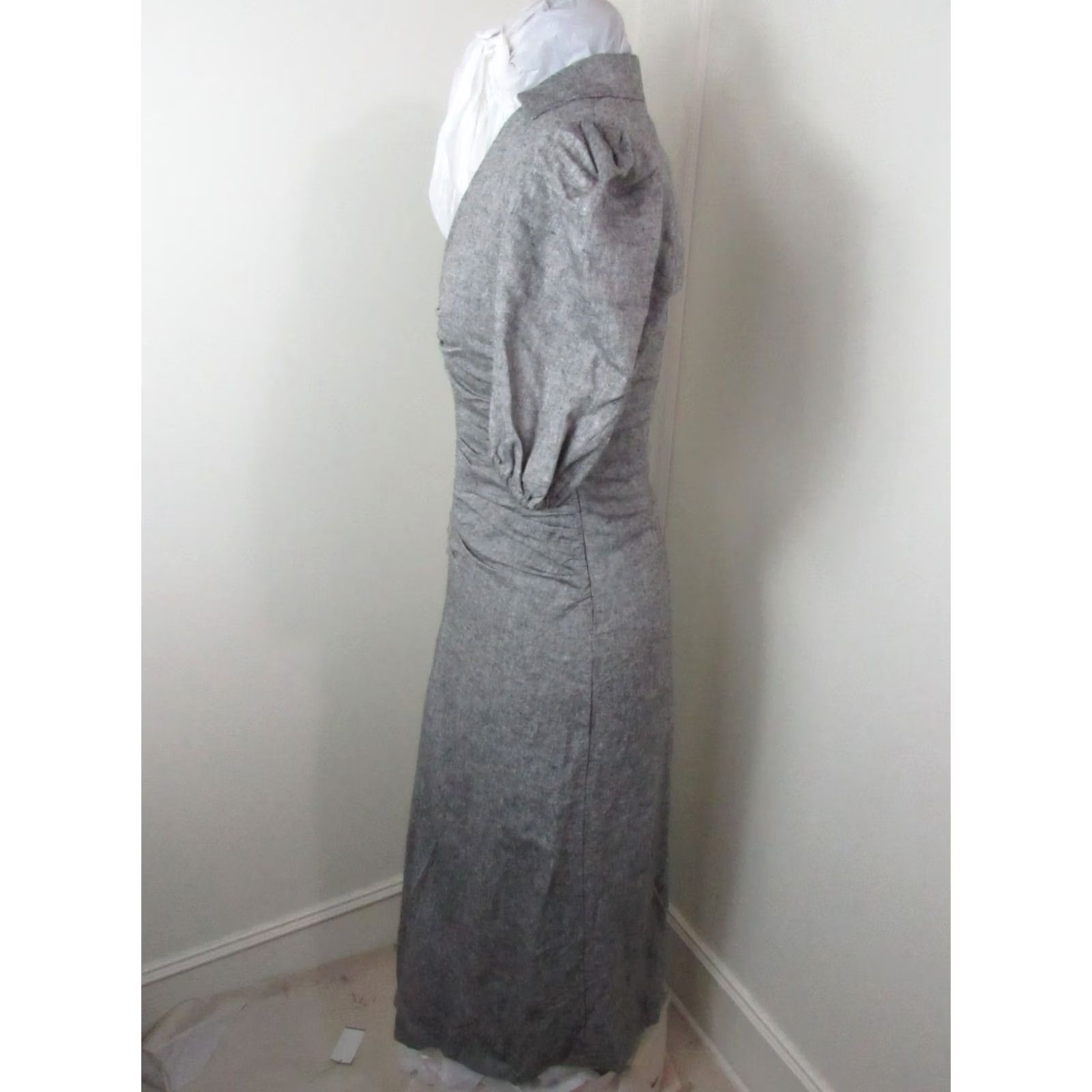 Mango Mango Womens Small Black White Linen Dress NWT Size S / US 4 / IT 40 - 3 Thumbnail