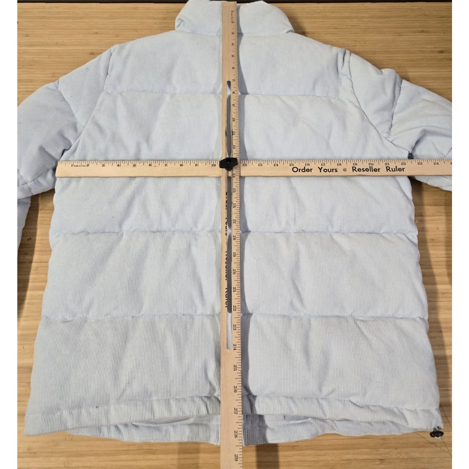 Vintage VINTAGE Levi Strauss Jacket Mens Large Light Blue Corduroy Puffer Full Zip Winter Coat Size US L / EU 52-54 / 3 - 7 Thumbnail