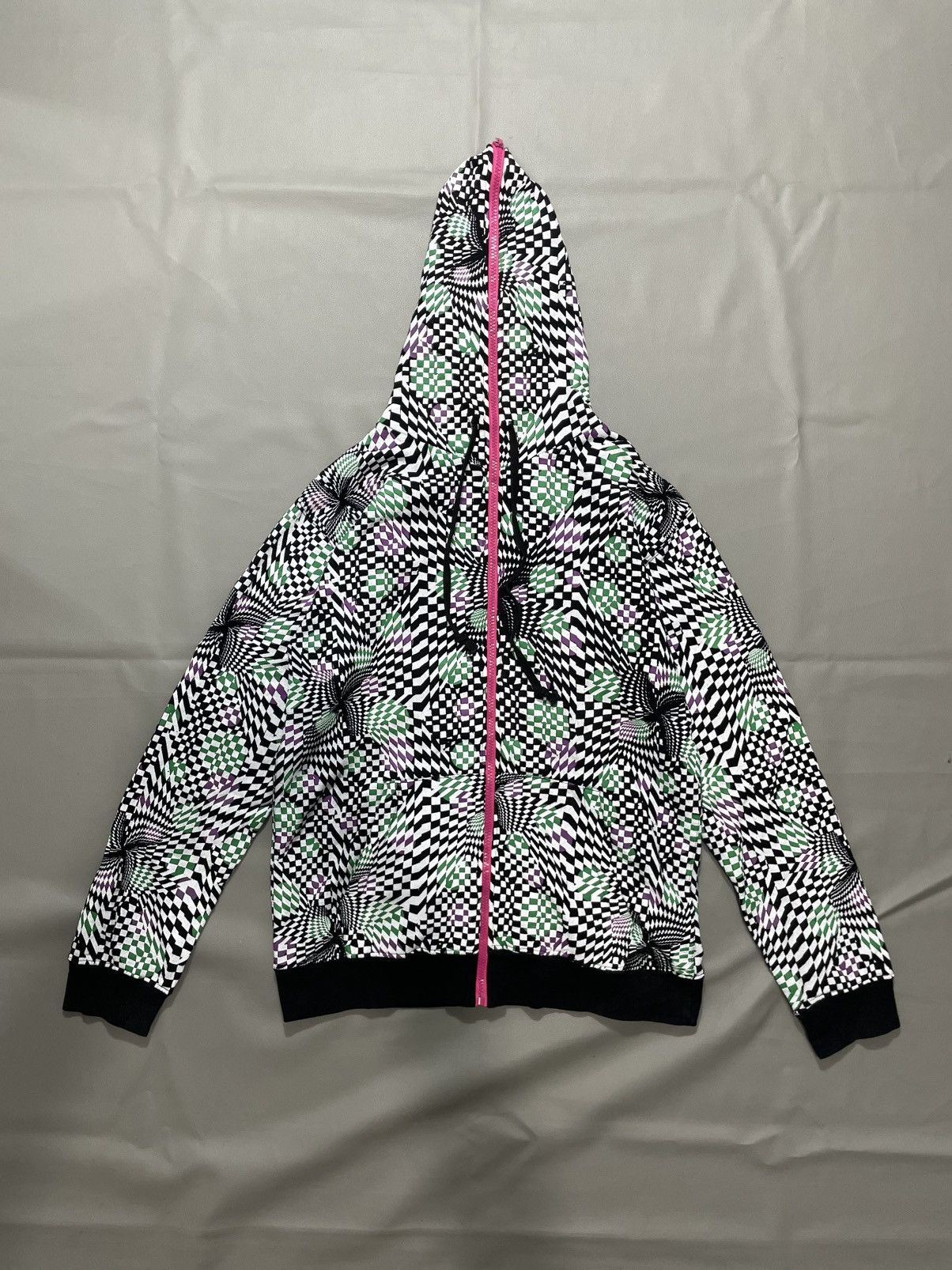 Hysteric Glamour Japanese Psychedelic Checked Hoodie Mask cyber Size US L / EU 52-54 / 3 - 1 Thumbnail