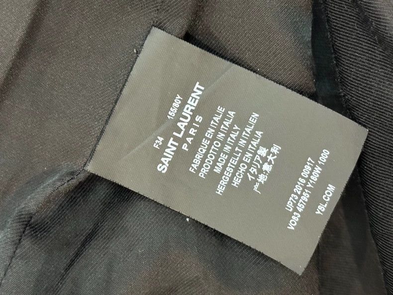 Saint Laurent Paris Saint Laurent Paris Saint Laurent Leather Sleeve Baseball Size US M / EU 48-50 / 2 - 4 Thumbnail