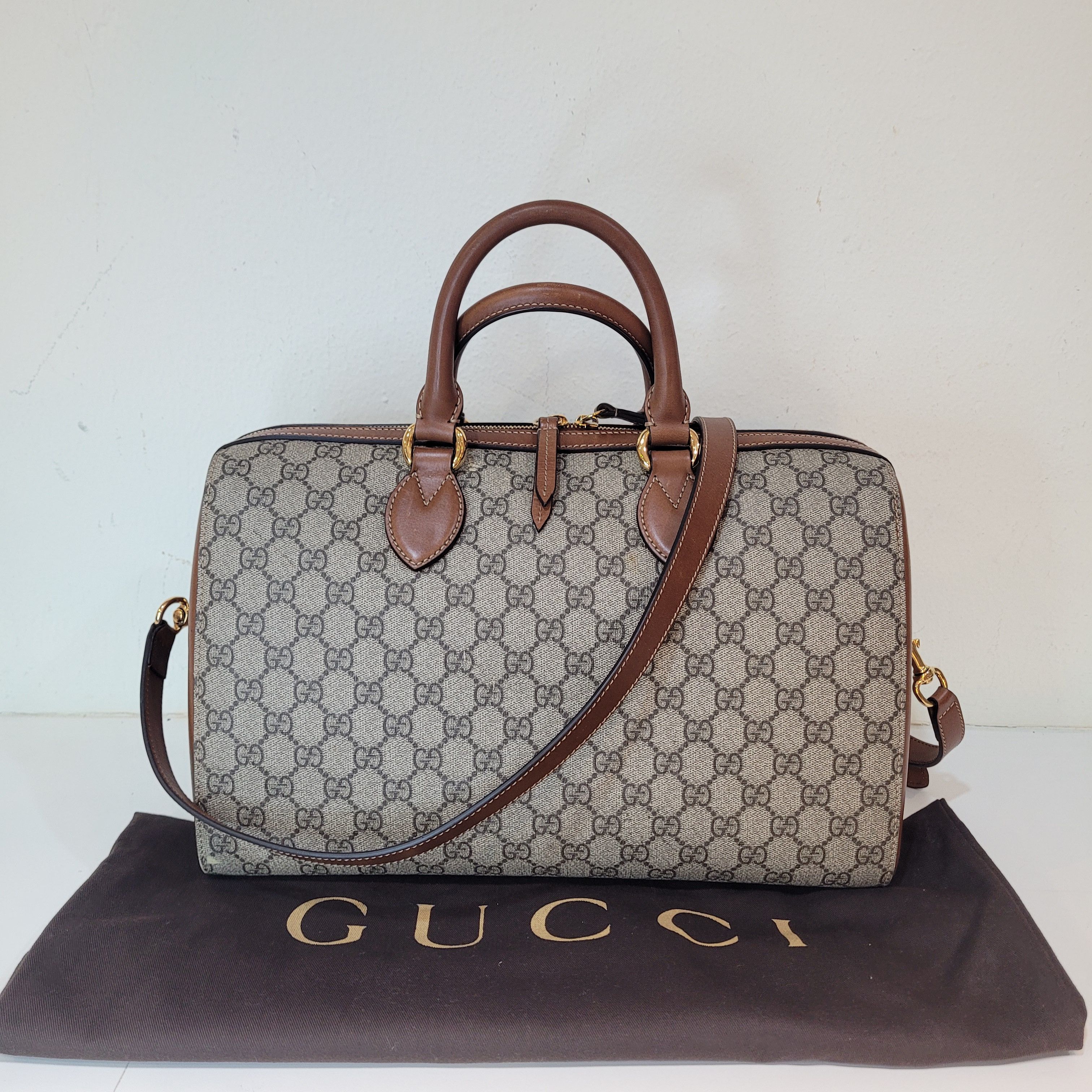 Gucci Gucci GG Supreme Boston Large Sling Crossbody Bag Size ONE SIZE - 1 Thumbnail