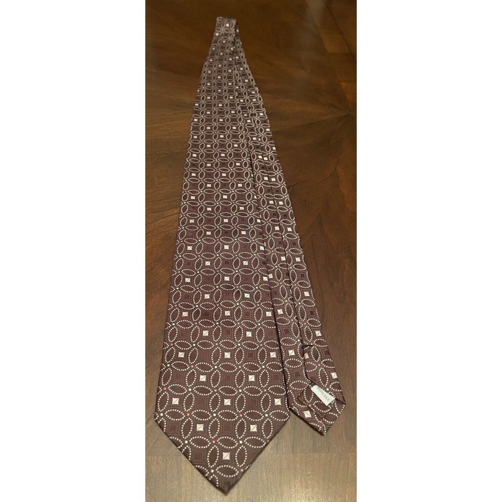 Burma Bibas Burma Bibas Brown Pink 100% Silk Made In China Size ONE SIZE - 3 Thumbnail