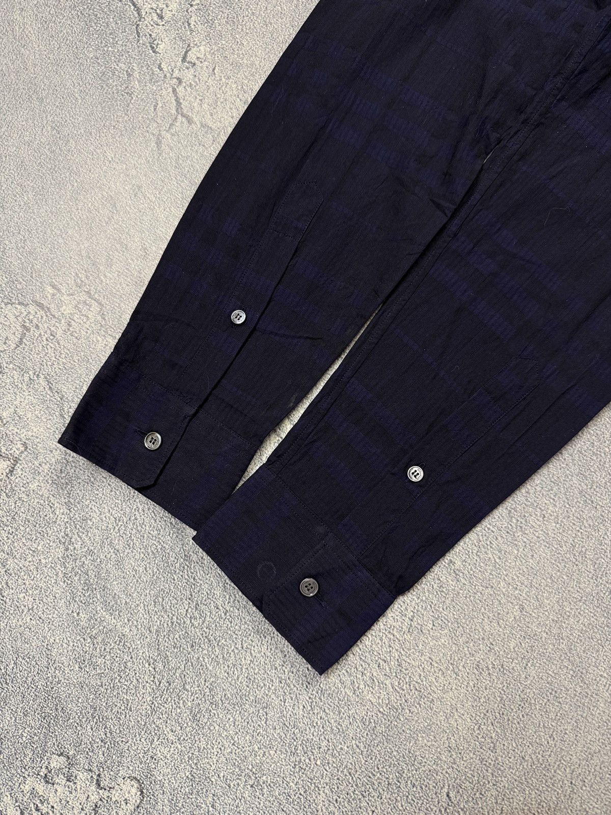 Burberry BURBERRY Shirt Button Up Cotton Nova Check Blue Black Men’s Size US S / EU 44-46 / 1 - 7 Thumbnail