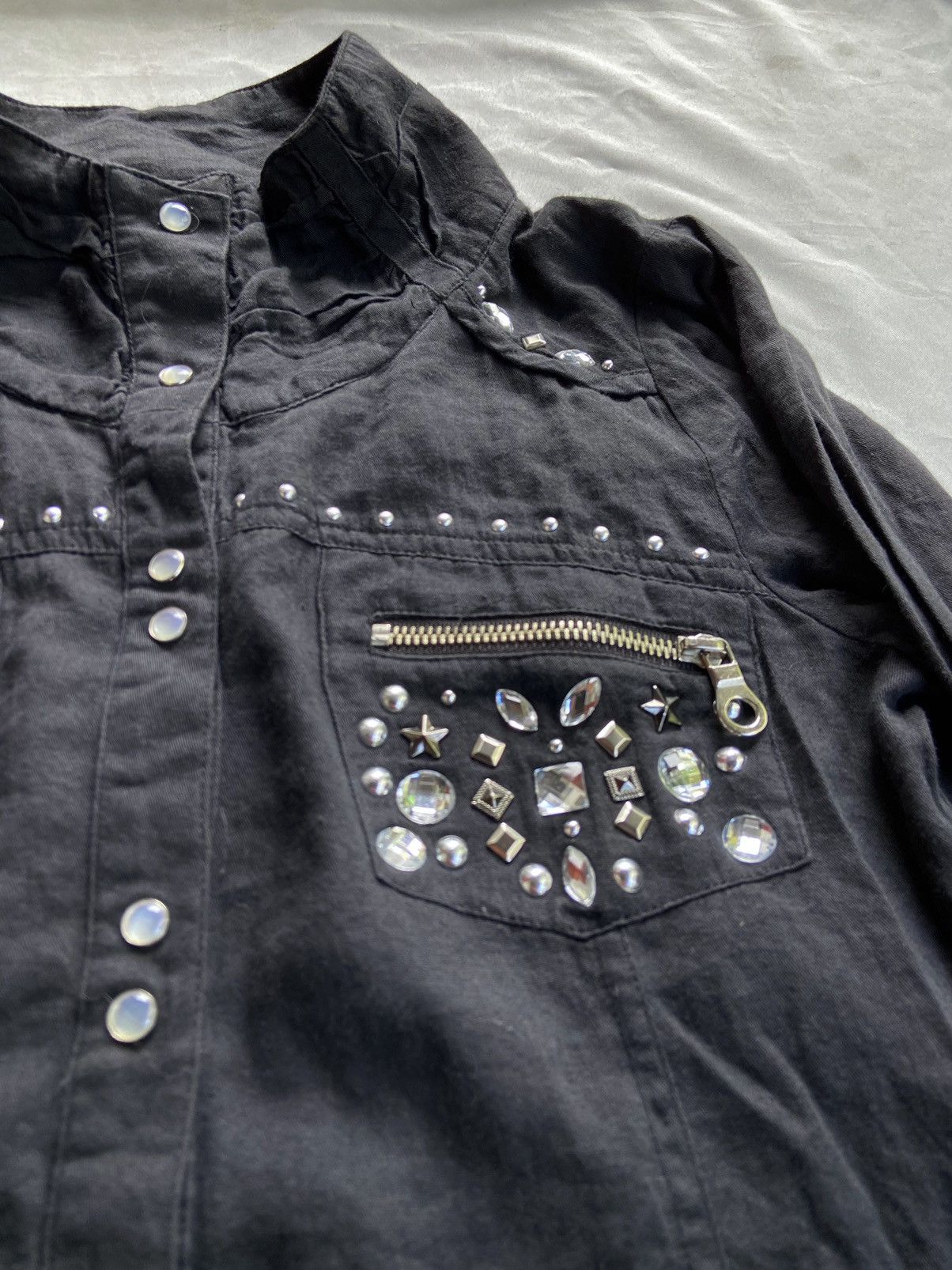 If Six Was Nine MAISON GILFY JAPANESE PUNK GOTHIC BUTTON DOWN SHIRT Size US S / EU 44-46 / 1 - 6 Thumbnail