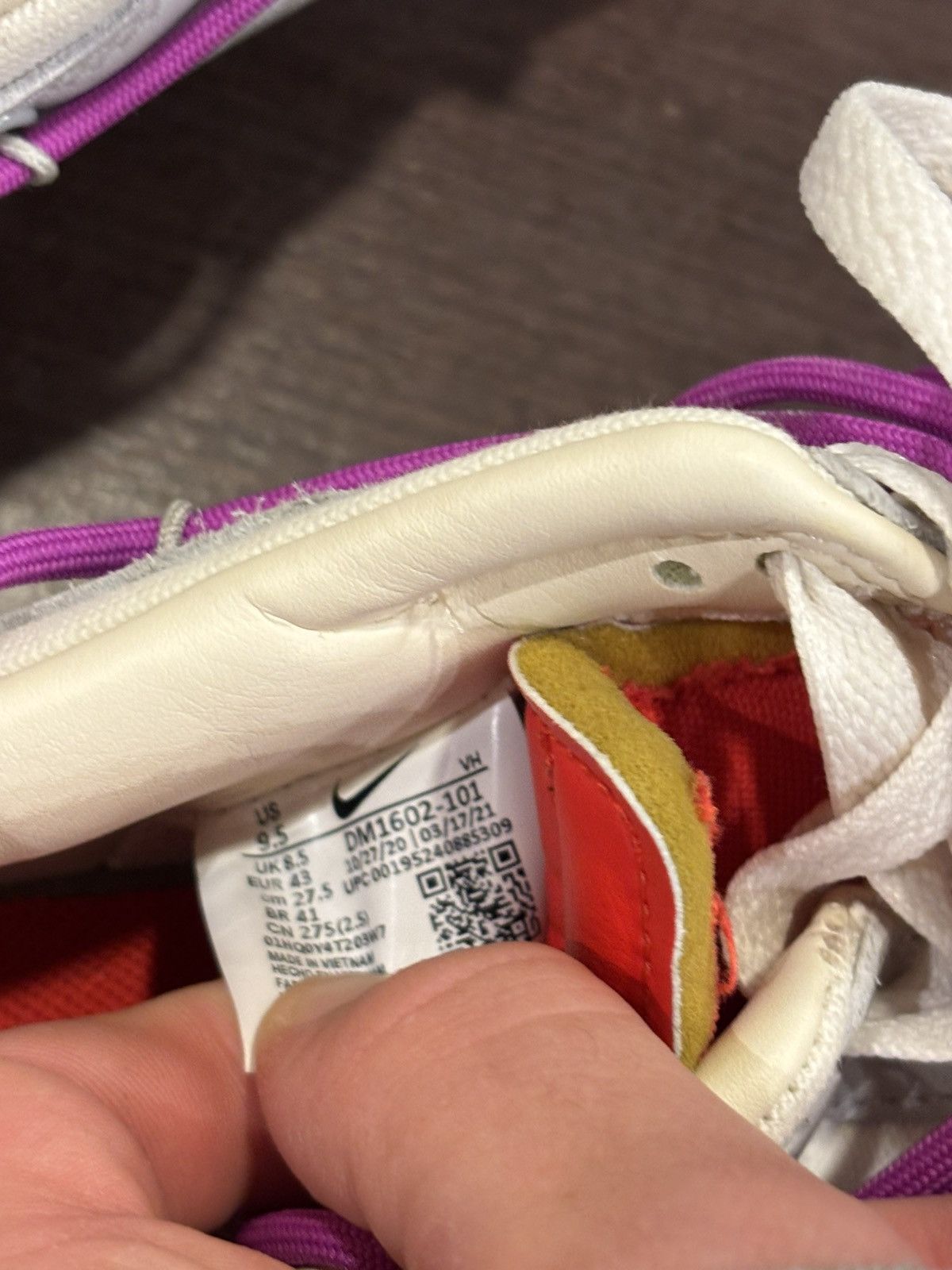 Nike × Off-White Off-White X Nike Dunk Low ‘Lot 45’ Size US 9.5 / EU 42-43 - 6 Thumbnail