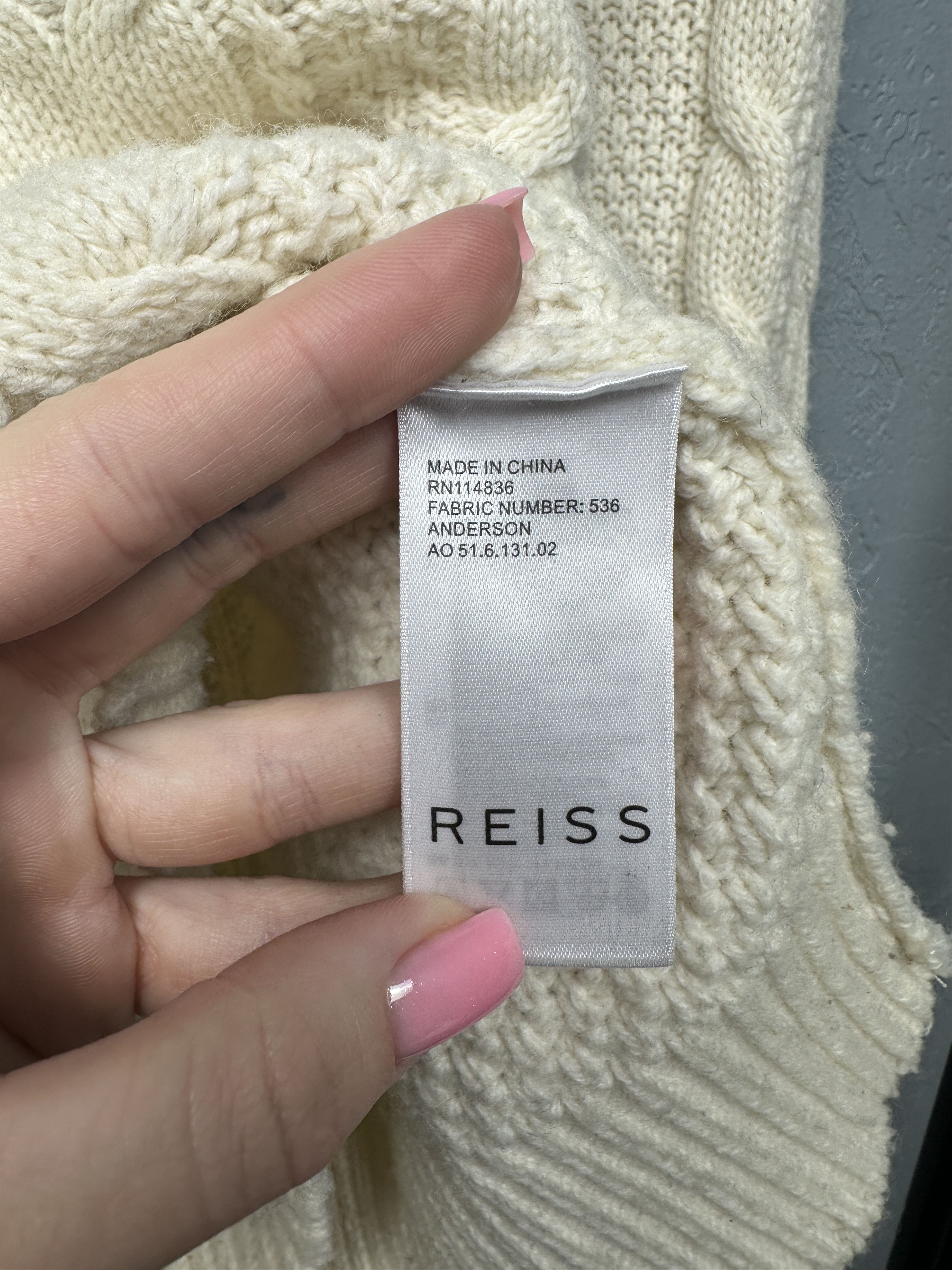 Reiss Reiss Mens High Neck Wool Knit Sweater Size US L / EU 52-54 / 3 - 4 Thumbnail