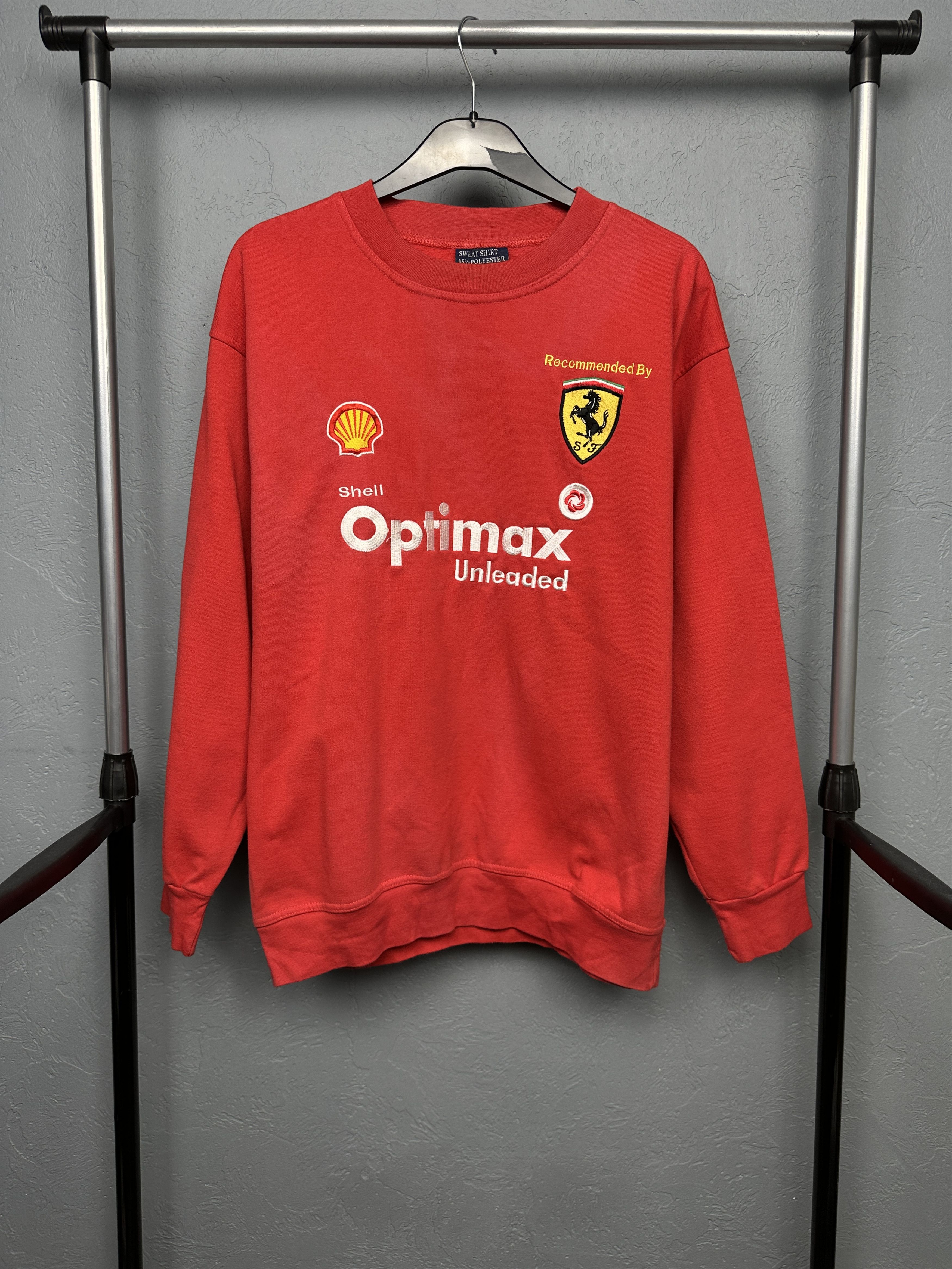 Ferrari Shell 90s Vintage Mens Sweatshirt