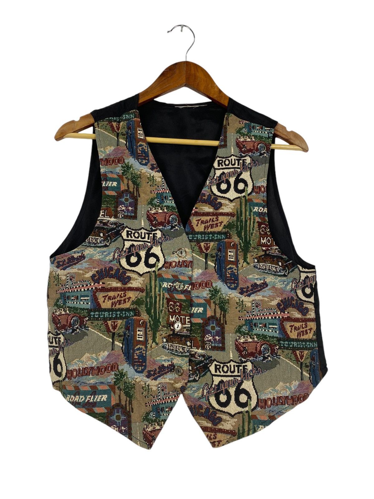 Route 66 × Vintage Vintage Route 66 Vest Size US S / EU 44-46 / 1 - 1 Thumbnail