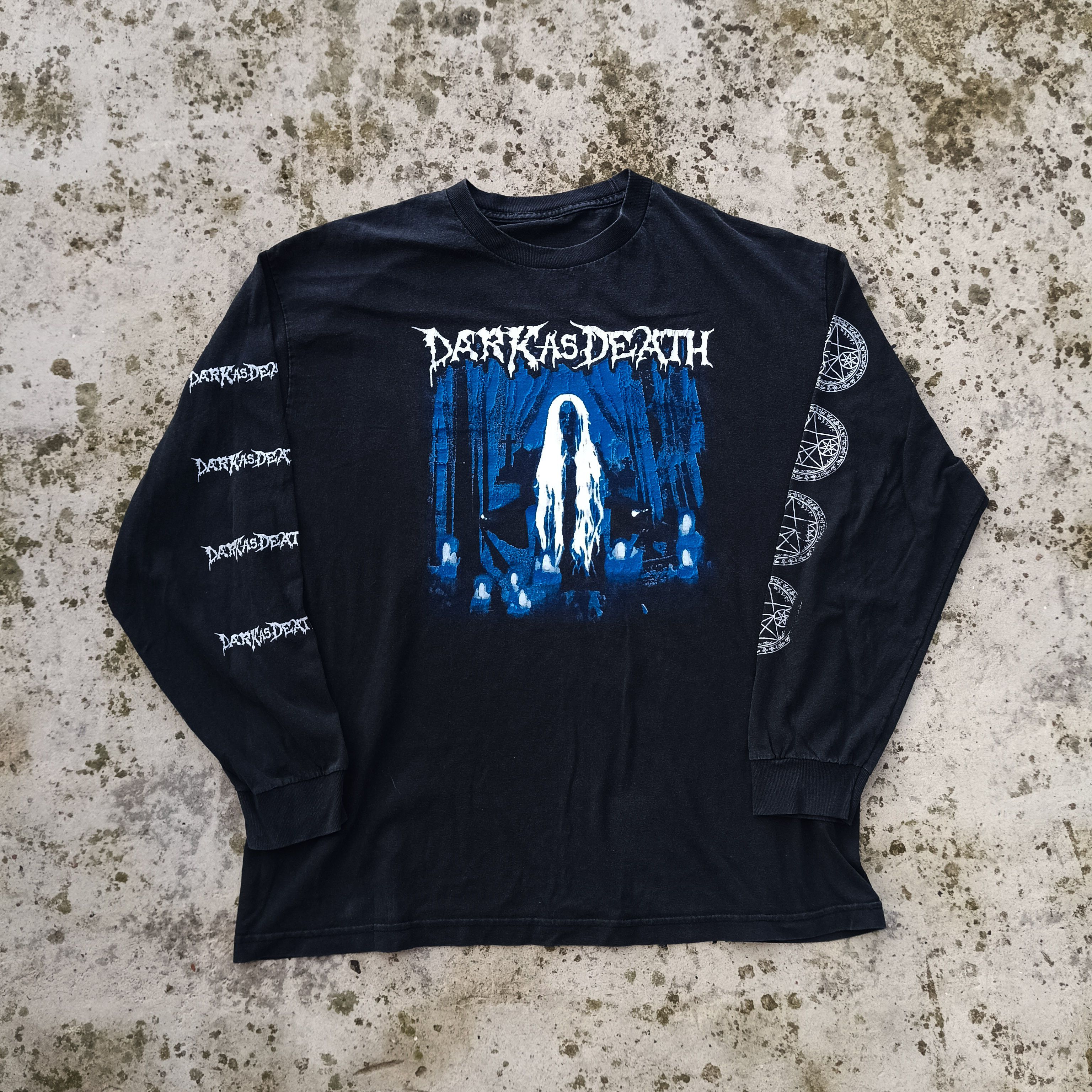 dark as death bless the witch longsleeve - doubleprint shirt