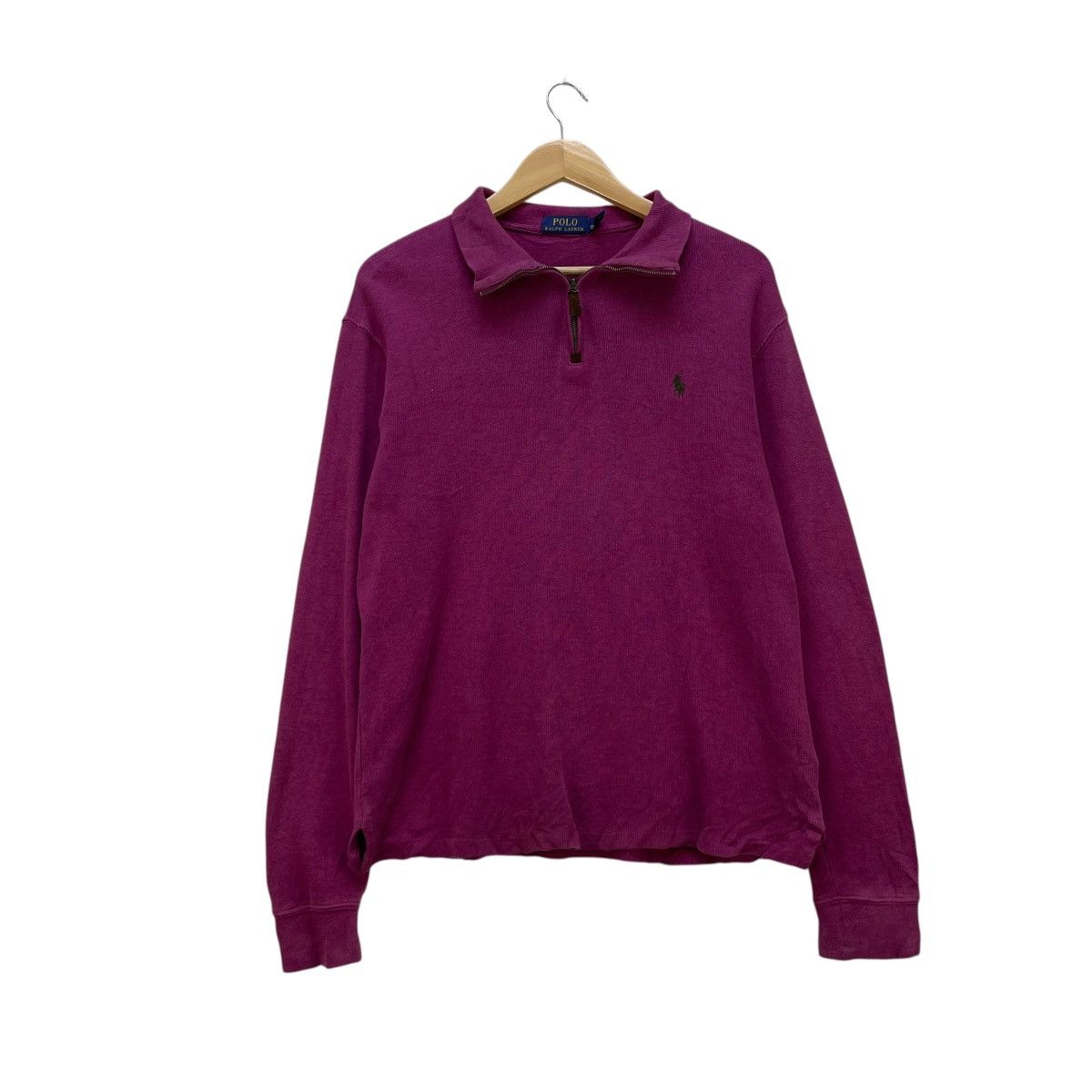 Polo Ralph Lauren 💥Vintage Ralph Lauren Quater Zip Pullover Sweater Size US M / EU 48-50 / 2 - 1 Thumbnail