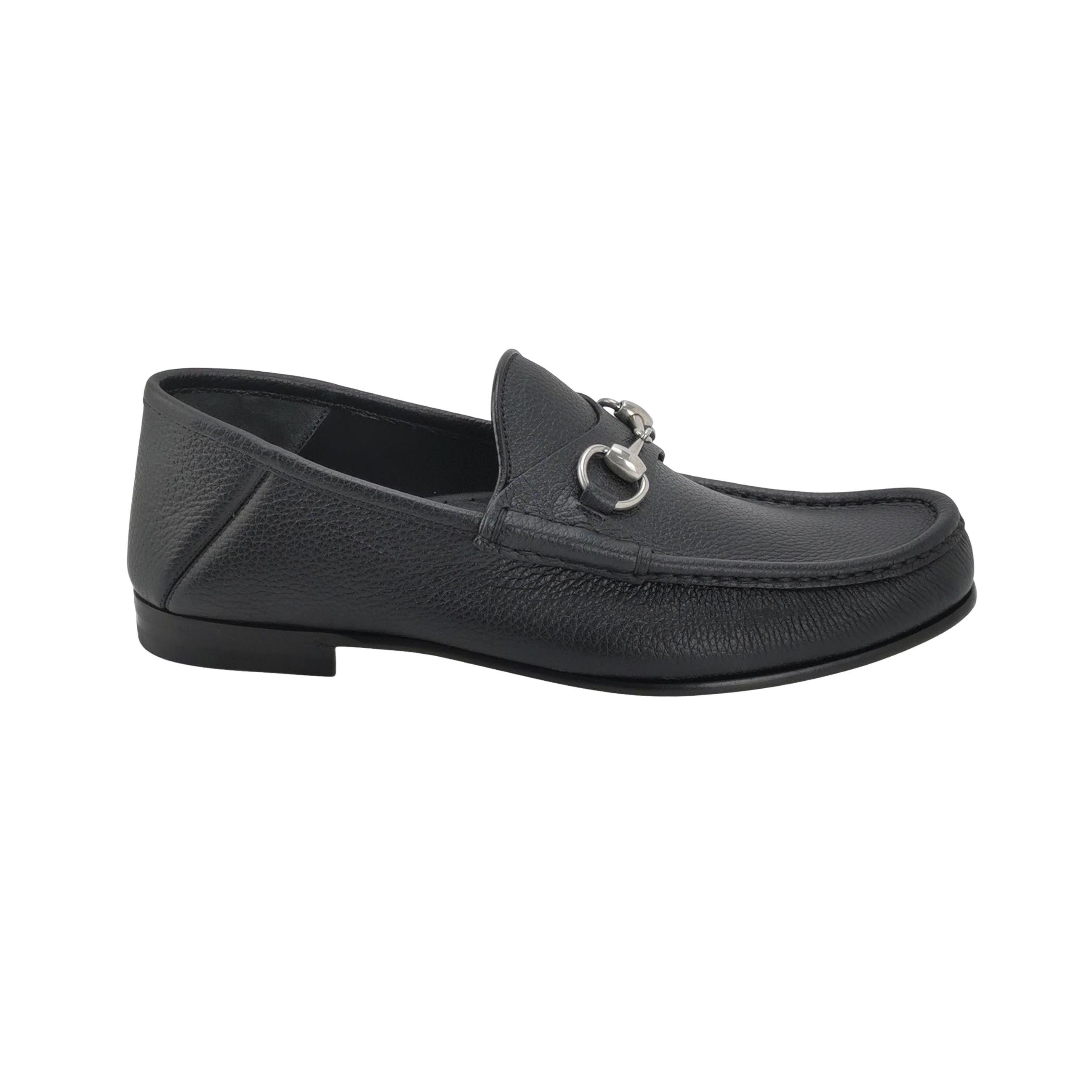 Gucci Gucci Grained Leather Horsebit Loafers 7.5 Size US 8 / EU 41 - 1 Thumbnail
