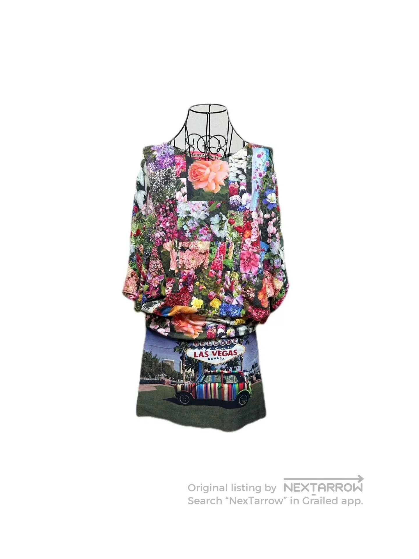 Paul Smith Paul Smith Vintage Batwing Sleeve Floral Dress. Size M / US 6-8 / IT 42-44 - 1 Thumbnail