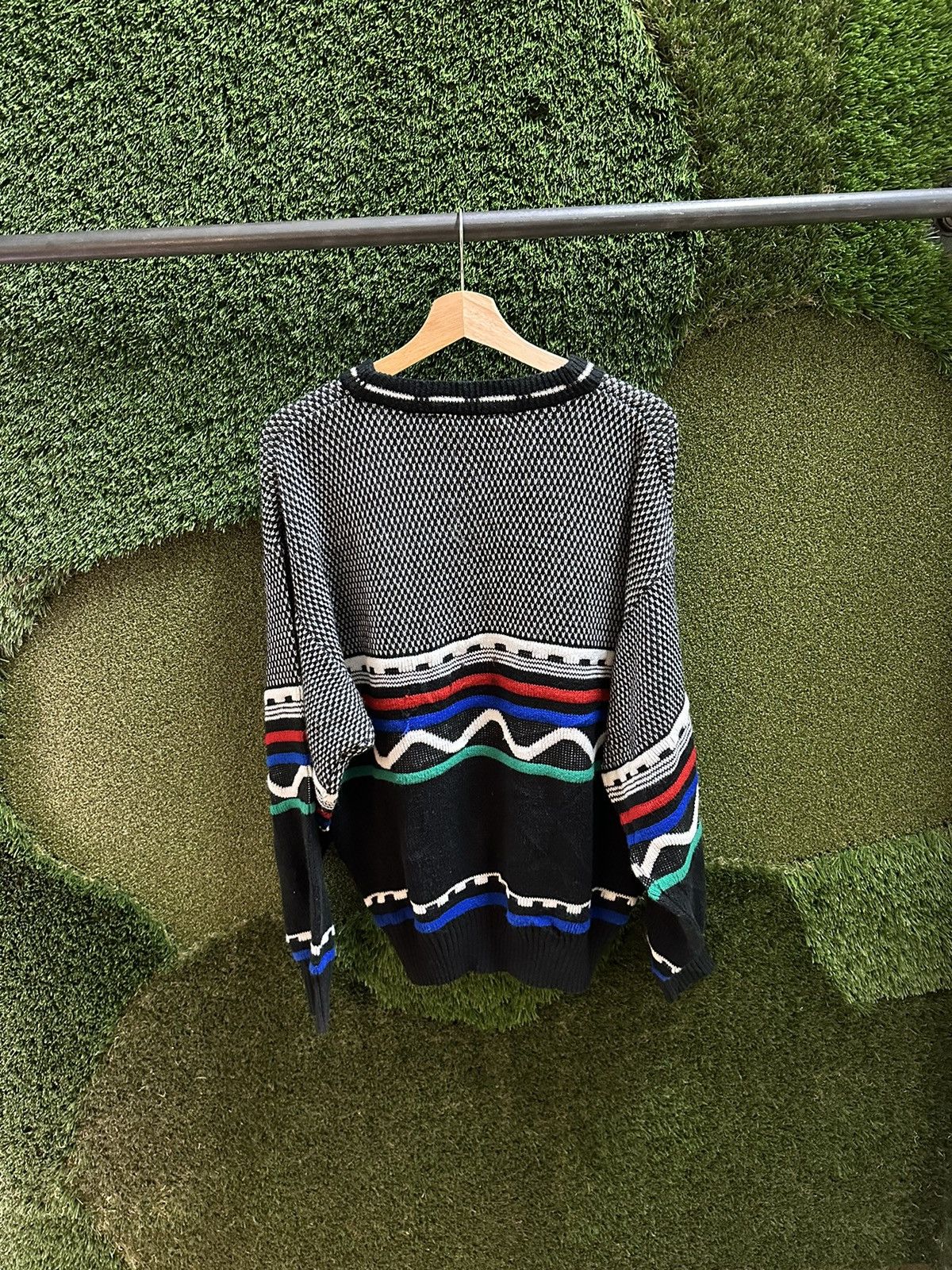 Vintage Vintage Entourage Textured Abstract Sweater Large Size US L / EU 52-54 / 3 - 2 Thumbnail