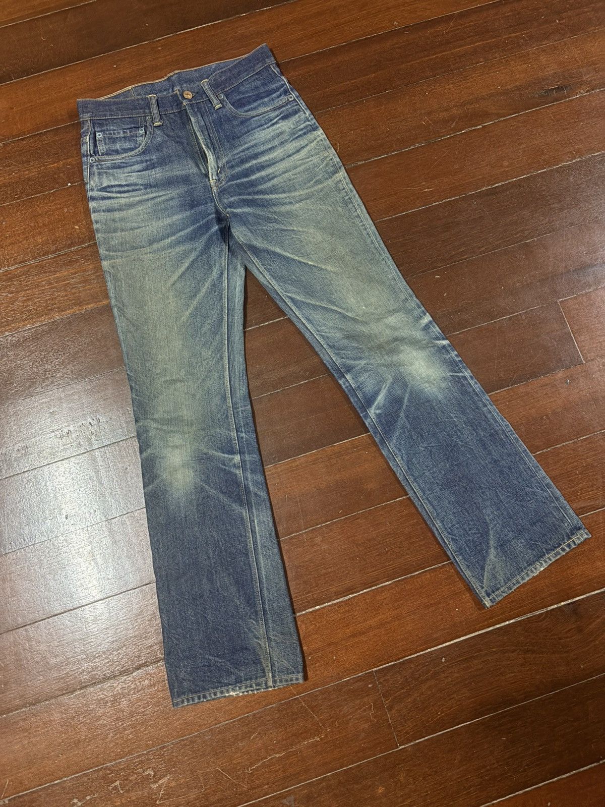 Warehouse Rare vintage Warehouse 107 nice feded rework distressed Size US 29 - 2 Thumbnail
