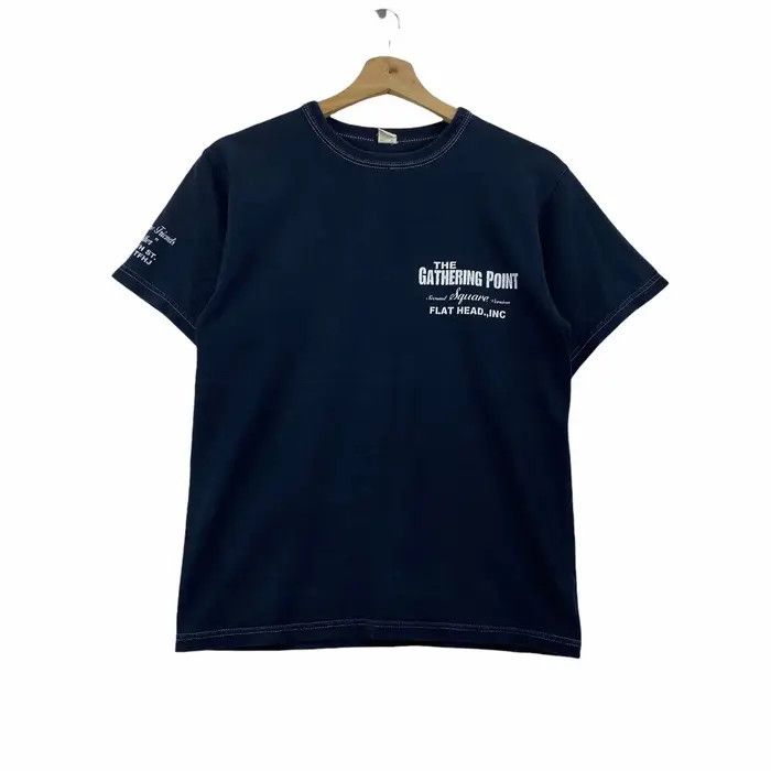The Flat Head Vtg 90’ THE FLAT HEAD The Gathering Point Tee Shirt Size US S / EU 44-46 / 1 - 2 Thumbnail