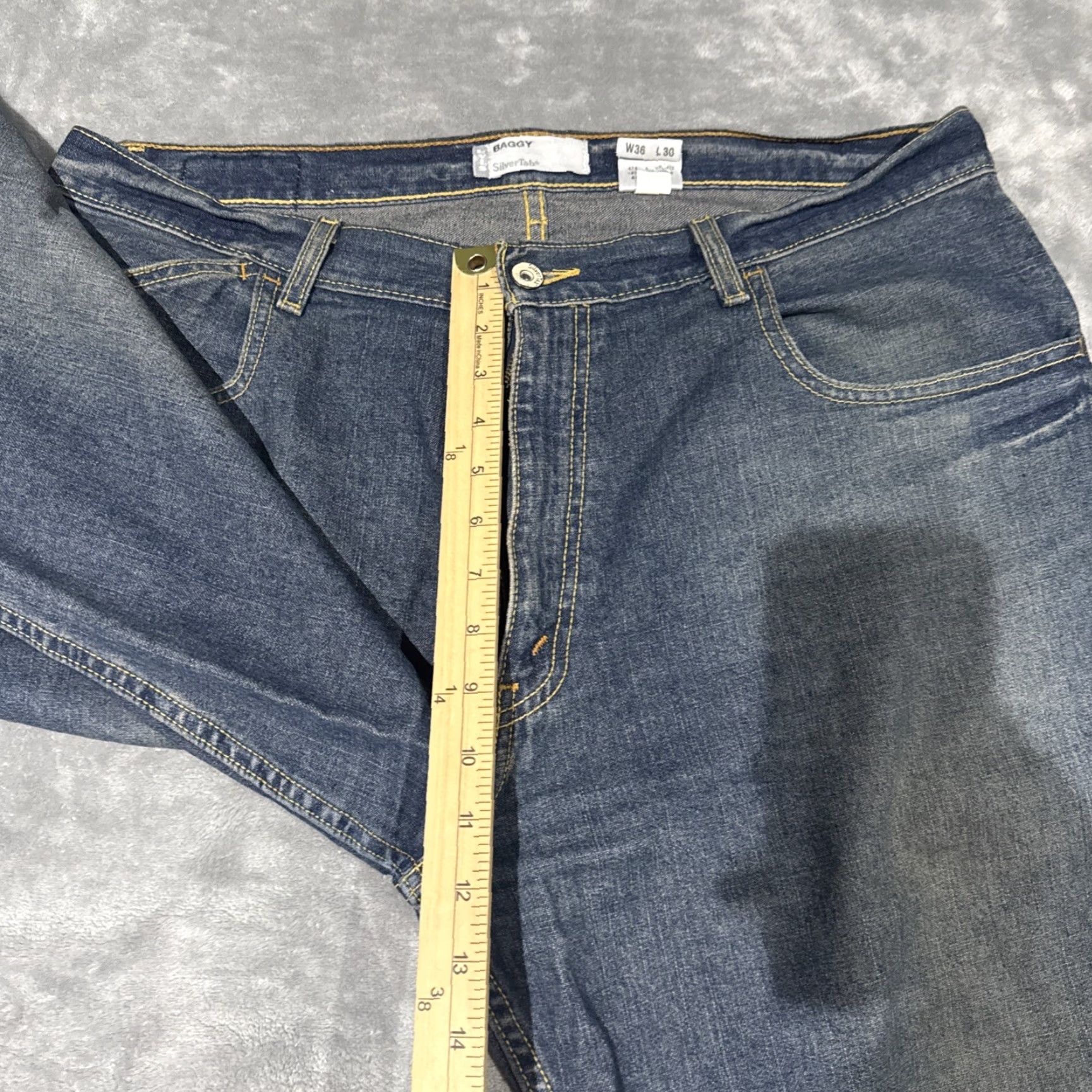 Levi's VINTAGE Levi's Silvertab Jeans Men 36x30 Baggy Wide-Leg Denim Jeans Modern 90s Cyber Mens Size US 36 / EU 52 - 7 Thumbnail