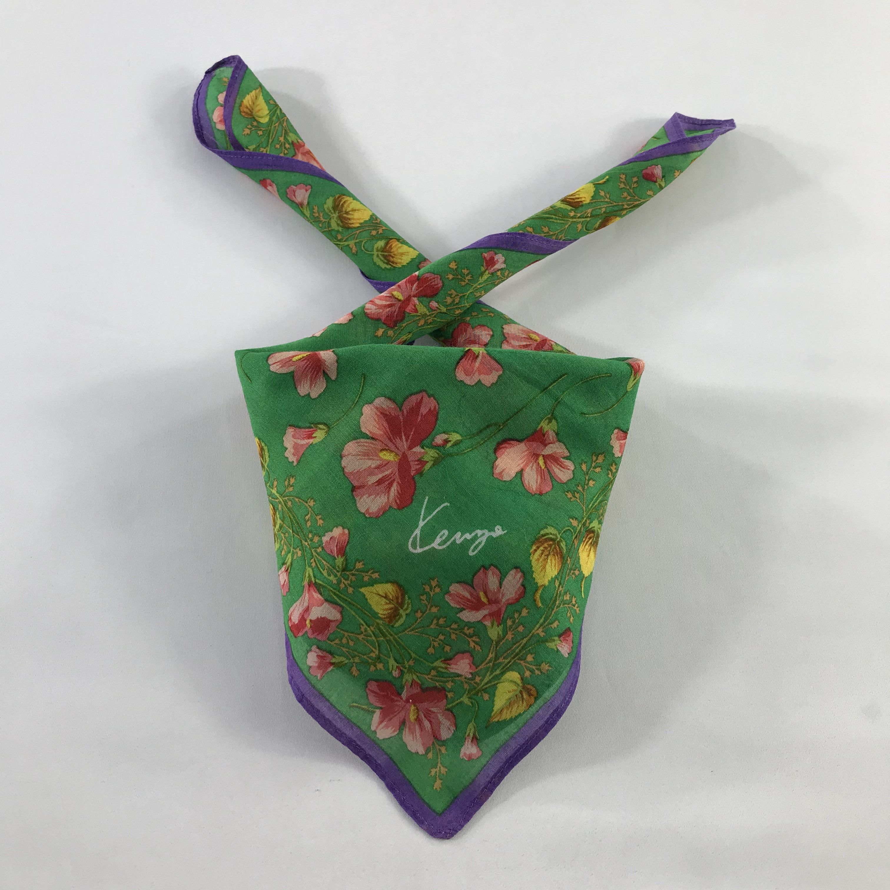 Kenzo × Vintage Kenzo Bandana / Handkerchief / Neckerchief - S501 Size ONE SIZE - 3 Thumbnail