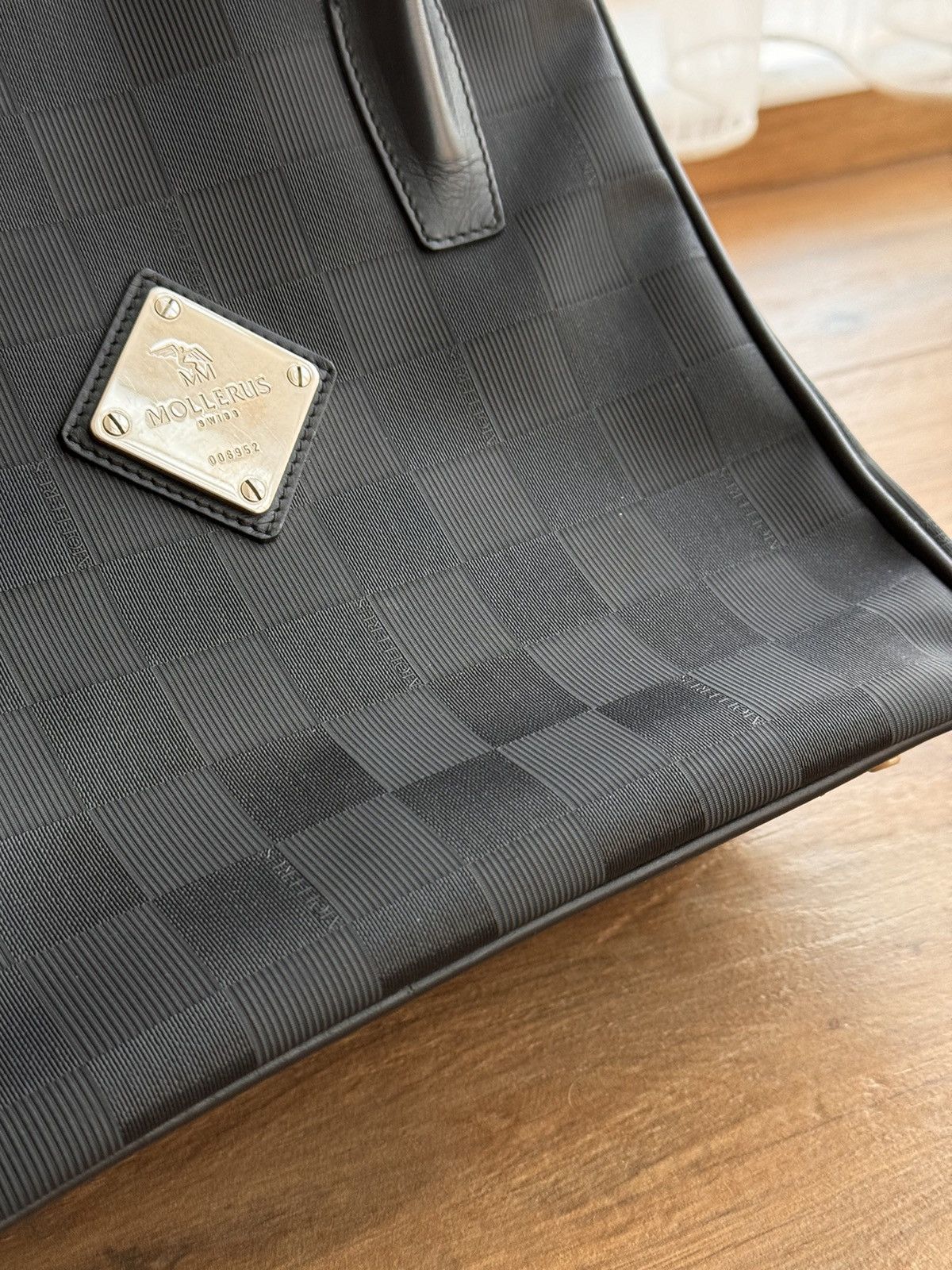 Maison Mollerus × Vintage Vintage Mollerus Swiss Monogram Black Luxury Bag Size ONE SIZE - 5 Thumbnail