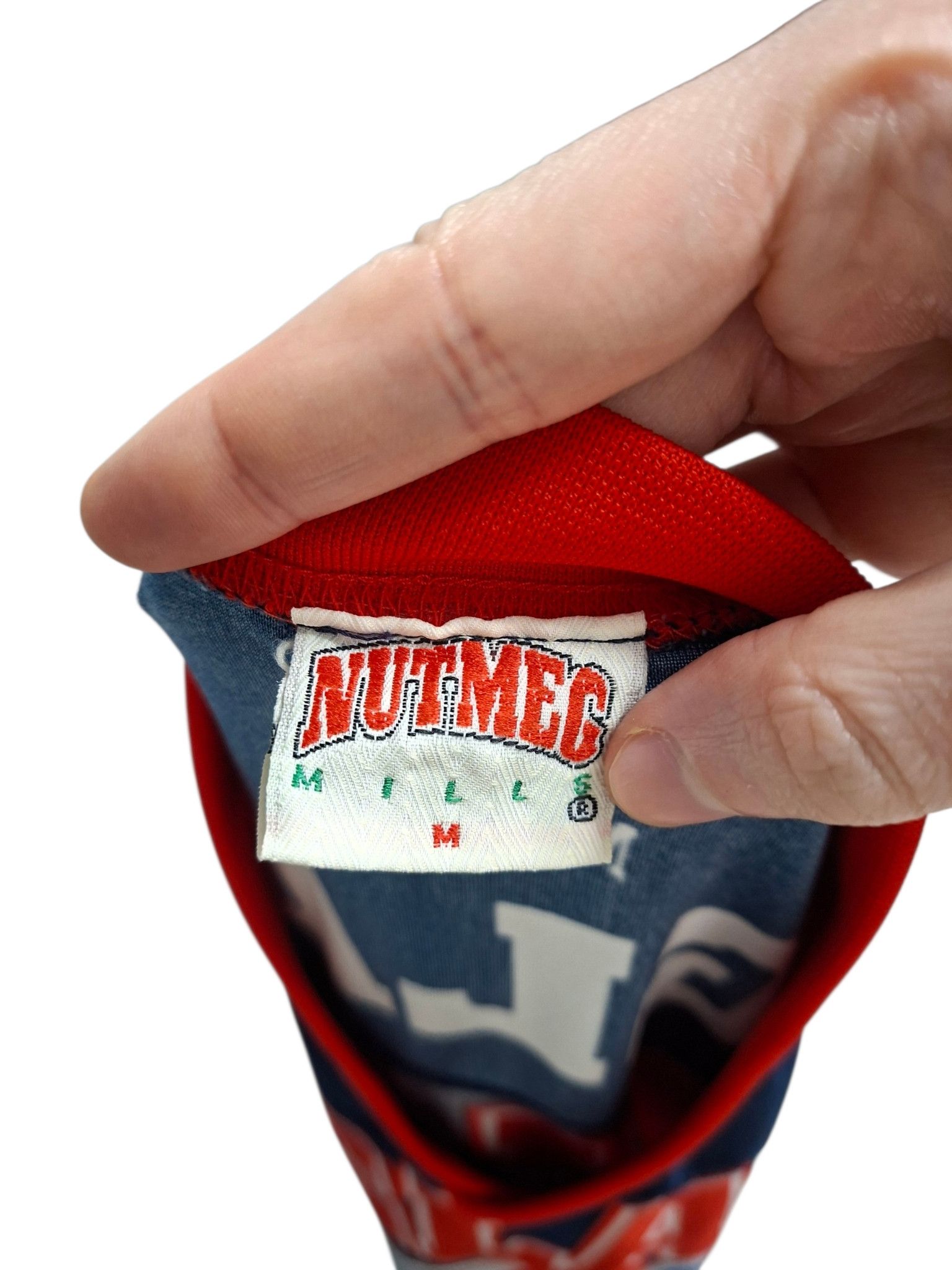 Nutmeg ENGLAND UEFA EURO 1996 NUTMEG VINTAGE SOCCER TEE JERSEY Size US M / EU 48-50 / 2 - 4 Thumbnail