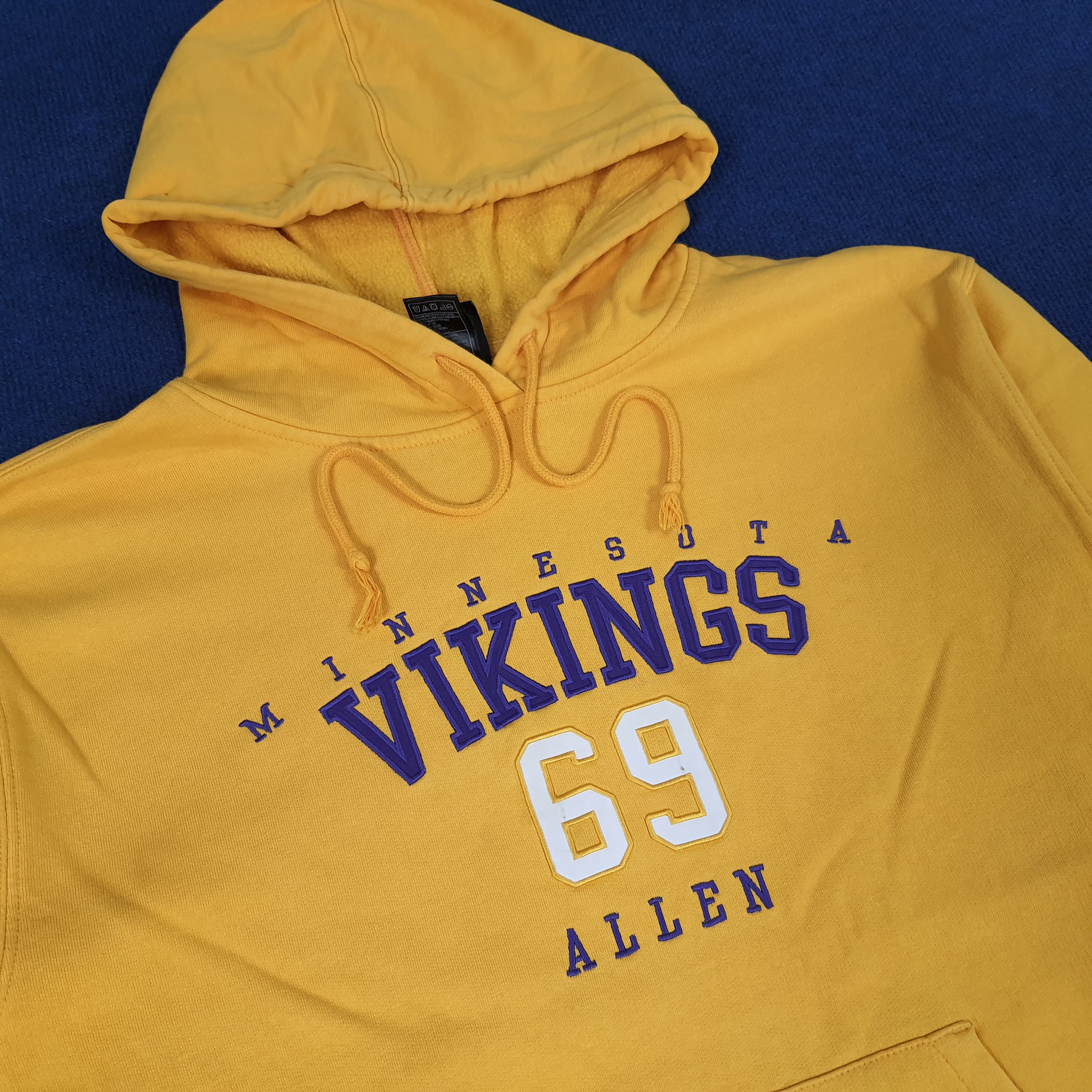 NFL × Reebok × Vintage Vintage NFL Reebok Minnesota Vikings Allen Hoodies Size US XL / EU 56 / 4 - 2 Thumbnail