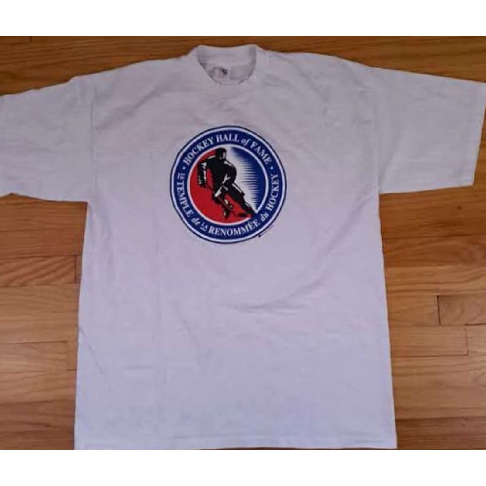 Vintage Bulletin Athletic Shirt Mens 2XL White Hockey Hall Fame Single Stitch Canada Size US XXL / EU 58 / 5 - 5 Thumbnail