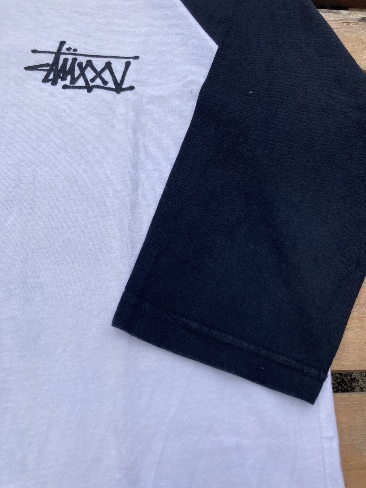 Stussy Vintage Stussy Baseball Tee Raglan Backhit Shirt Size US L / EU 52-54 / 3 - 5 Thumbnail