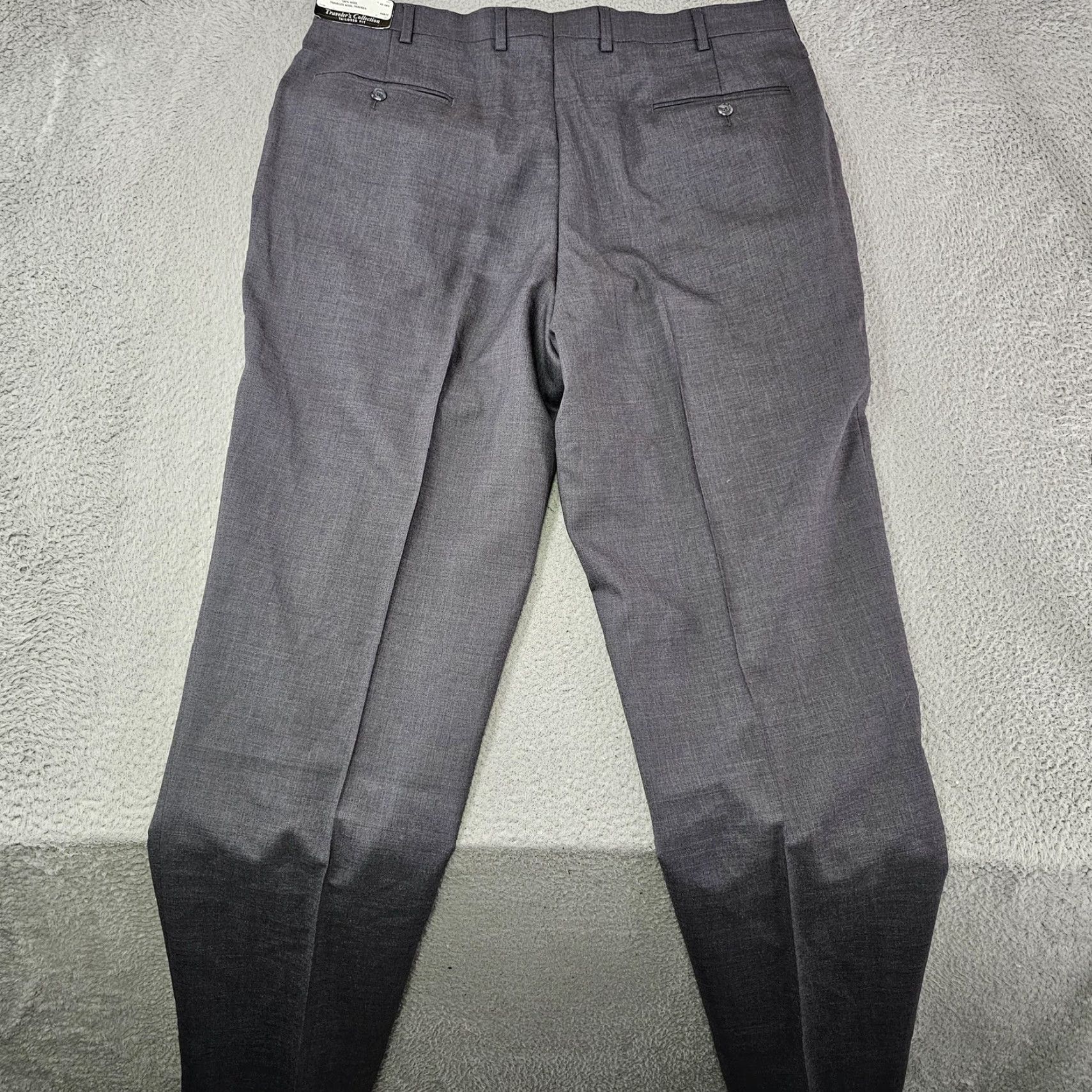 Jos. A. Bank Jos A Bank Pants Mens 40 Gray Traveler's Collection Wool Tailored Fit Unhemmed Size US 40 / EU 56 - 7 Thumbnail