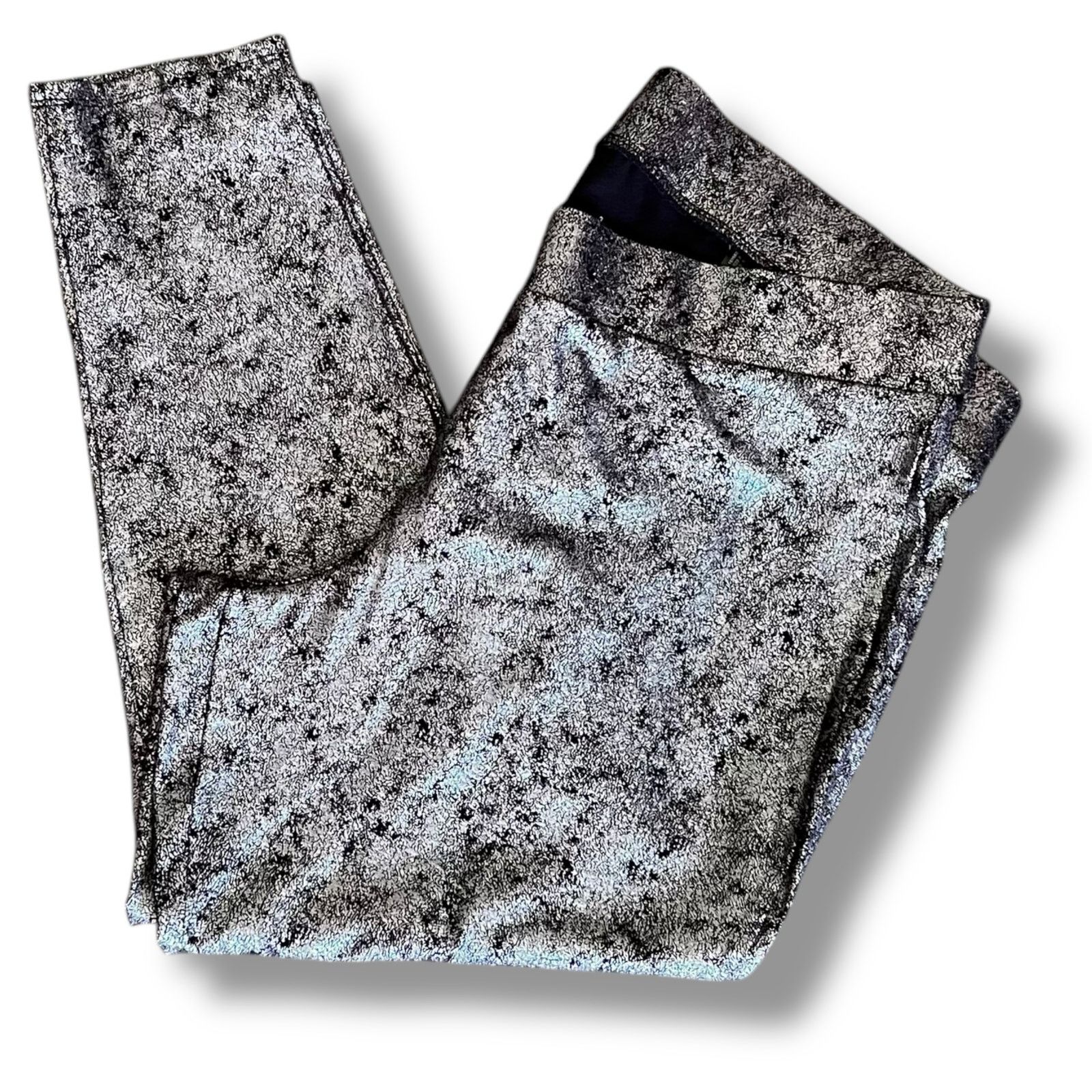 Other Torrid metallic foil crosshatch spandex premium leggings Size 42" / US 20 - 2 Thumbnail