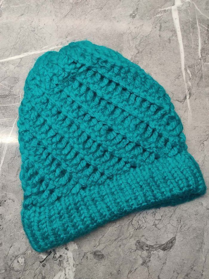 Japanese Brand Vintage 90s Knit Wool Handmade Beanie Size ONE SIZE - 4 Thumbnail
