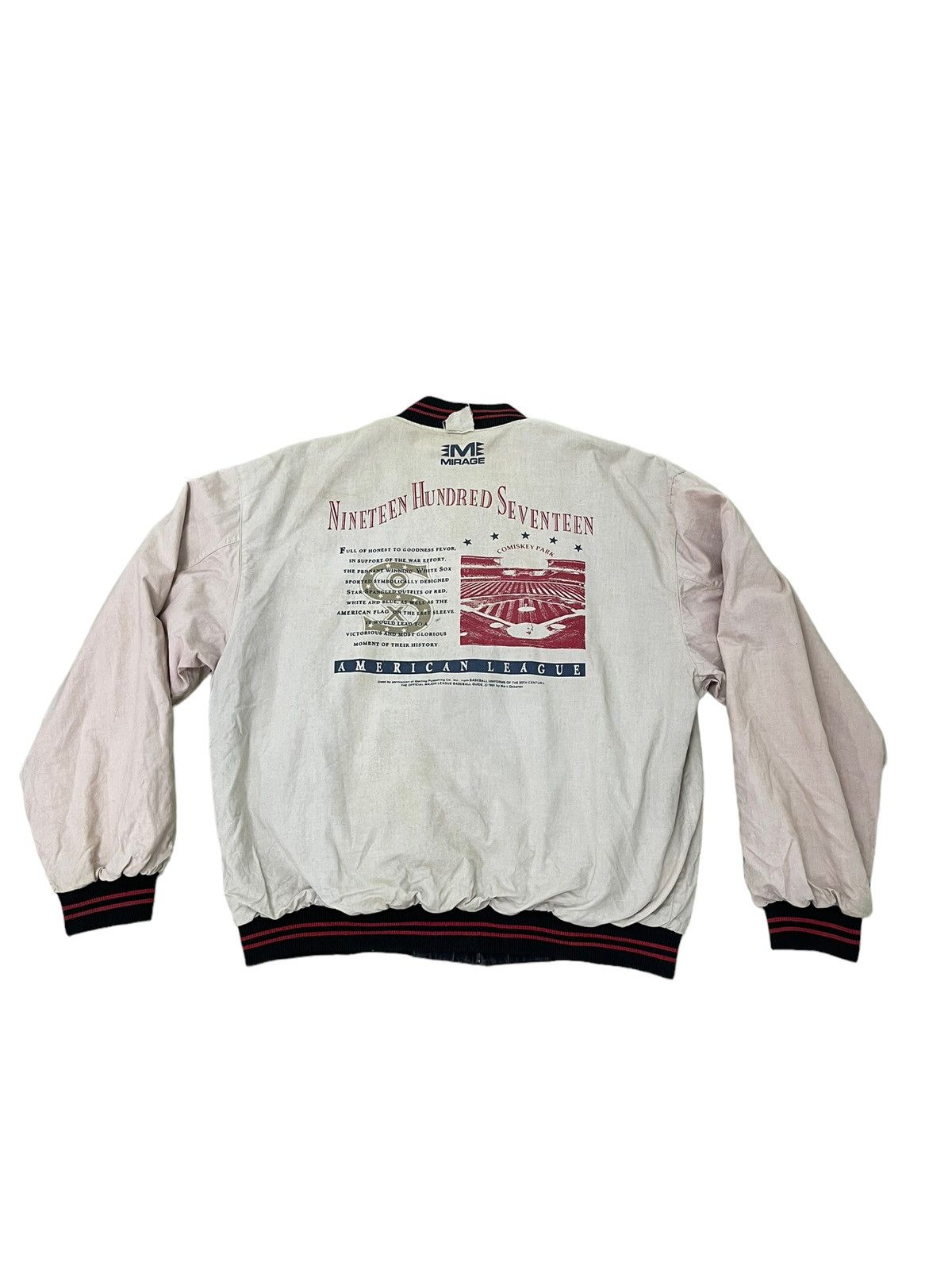 Sports Specialties Reversible Vtg 90s Chicago White Sox MLB Varsity Jacket 5🟩6 Size US L / EU 52-54 / 3 - 17 Thumbnail
