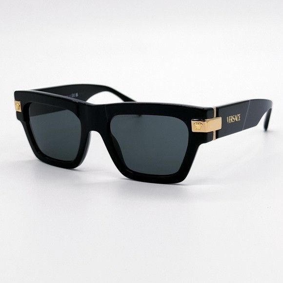 NEW VERSACE MOD 4464 GB1/87 BLACK VE4464 GB187 UNISEX SUNGLA