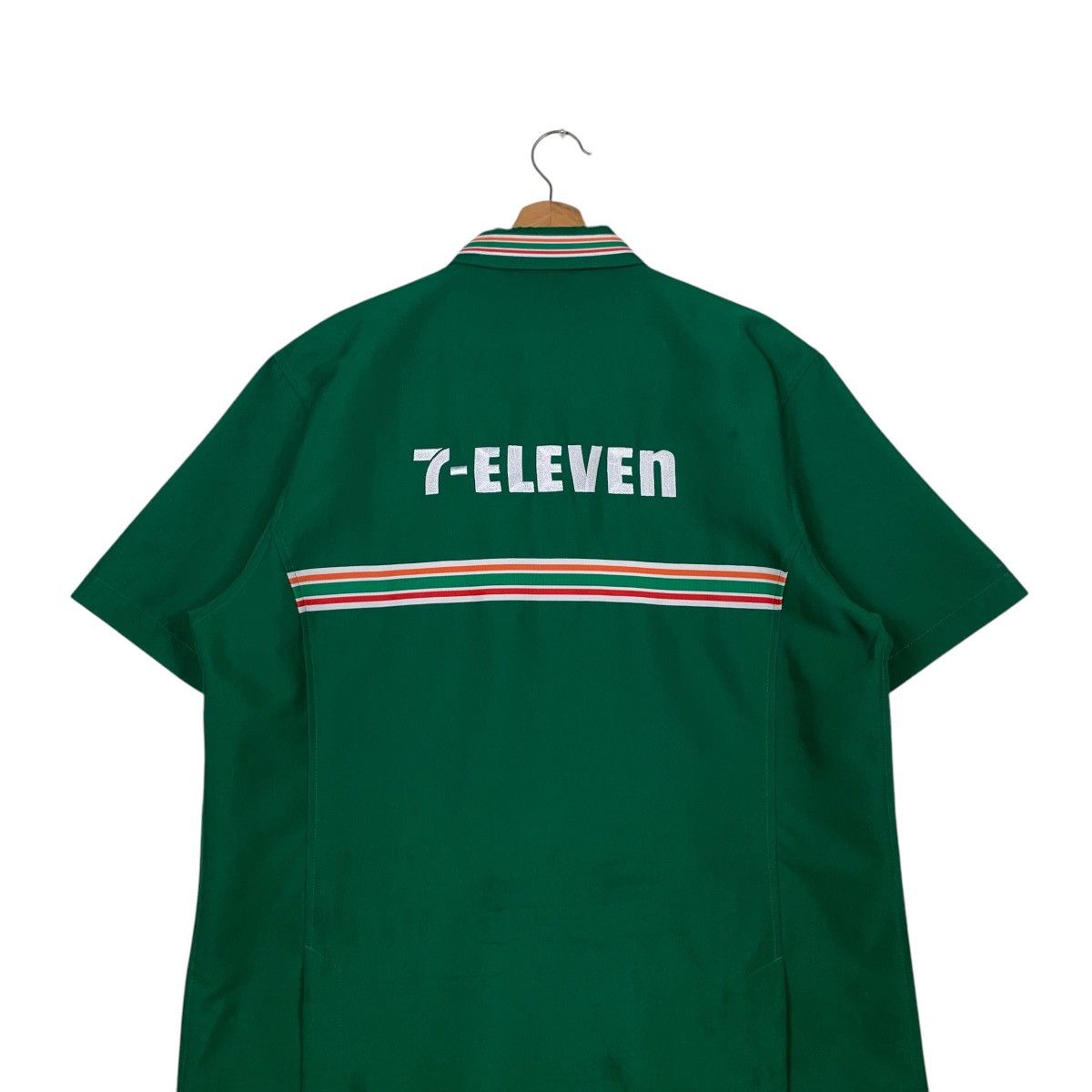 Vintage 7-ELEVEN Big Logo Green Worker Uniform Jacket #2365-C106 Size US L / EU 52-54 / 3 - 8 Thumbnail