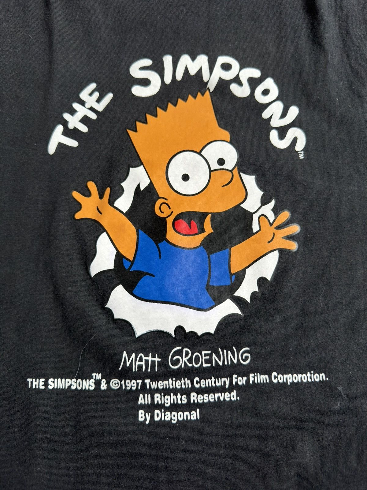 The Simpsons × Vintage Vintage 1997 THE SIMPSONS Movie Black T Shirt Size US L / EU 52-54 / 3 - 4 Thumbnail