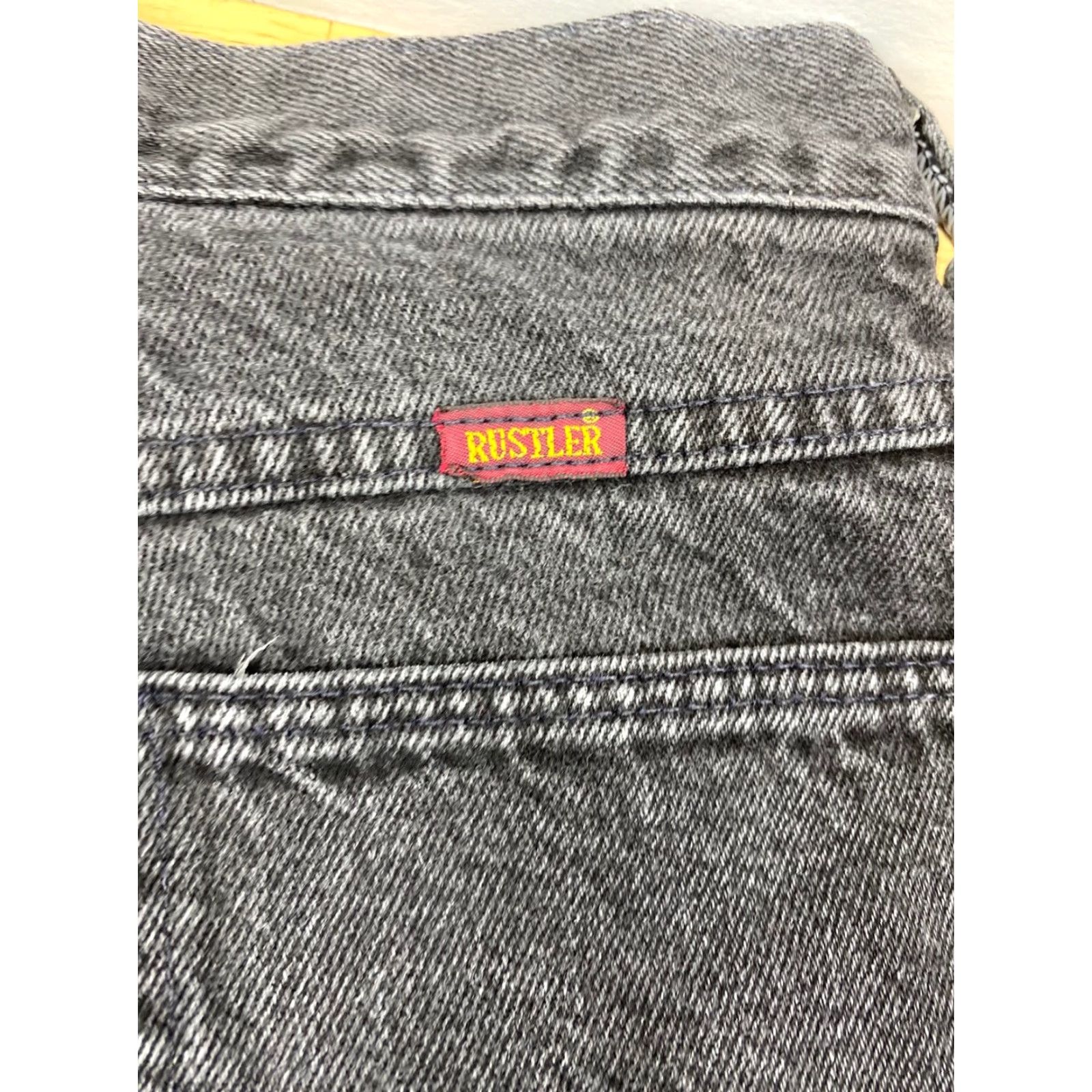 Denime Womens Black Denim Jeans Size 14 Husky #2627 - Black, 26.5in Inseam, Straight, Pockets, Plus, 14, Denim, Medium Wash, 90s? Size 36" / US 14 / IT 50 - 7 Thumbnail