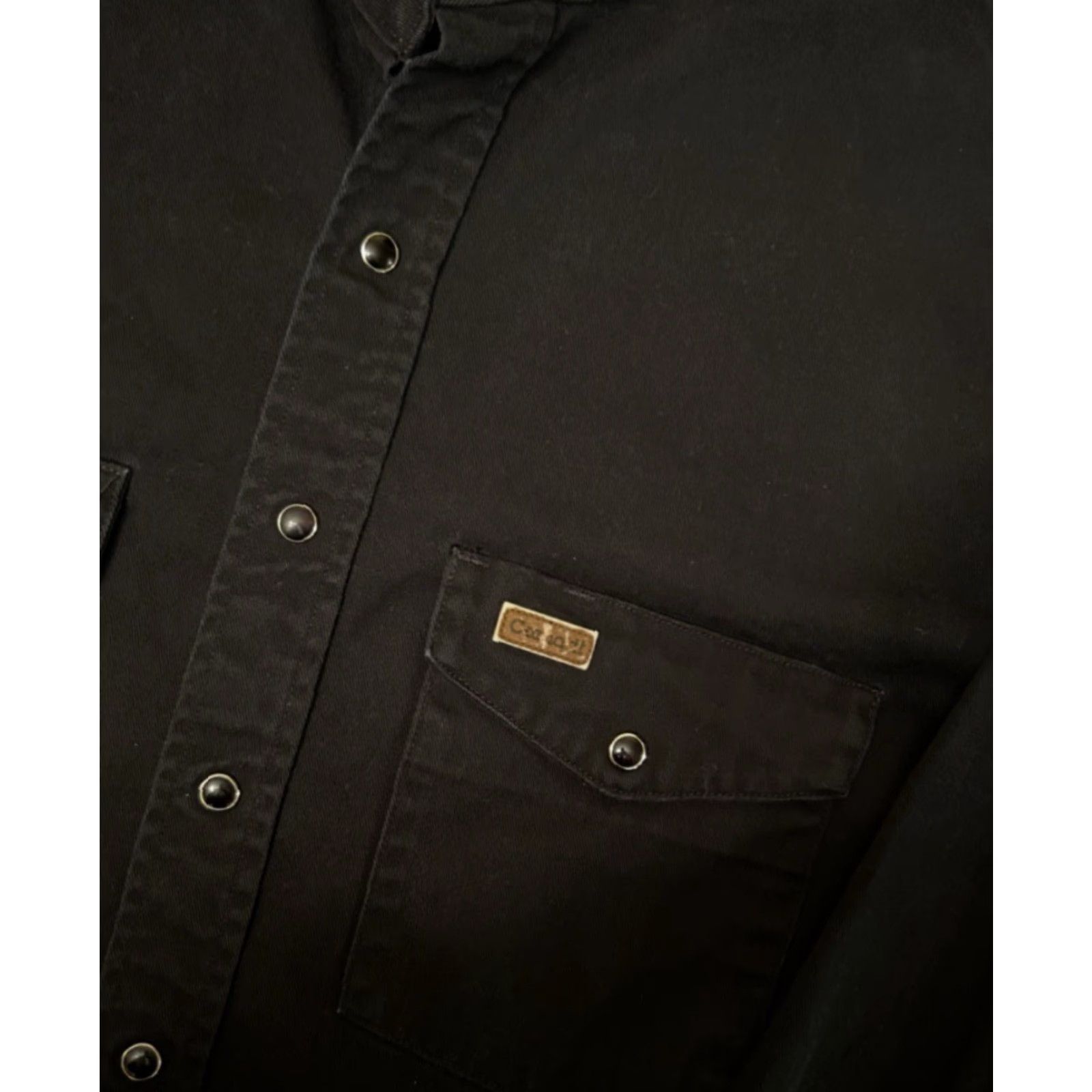 Carhartt VINTAGE Carhartt Black Pearl Snap Button Up Work Wear Black Mens Size Large Size US L / EU 52-54 / 3 - 3 Thumbnail