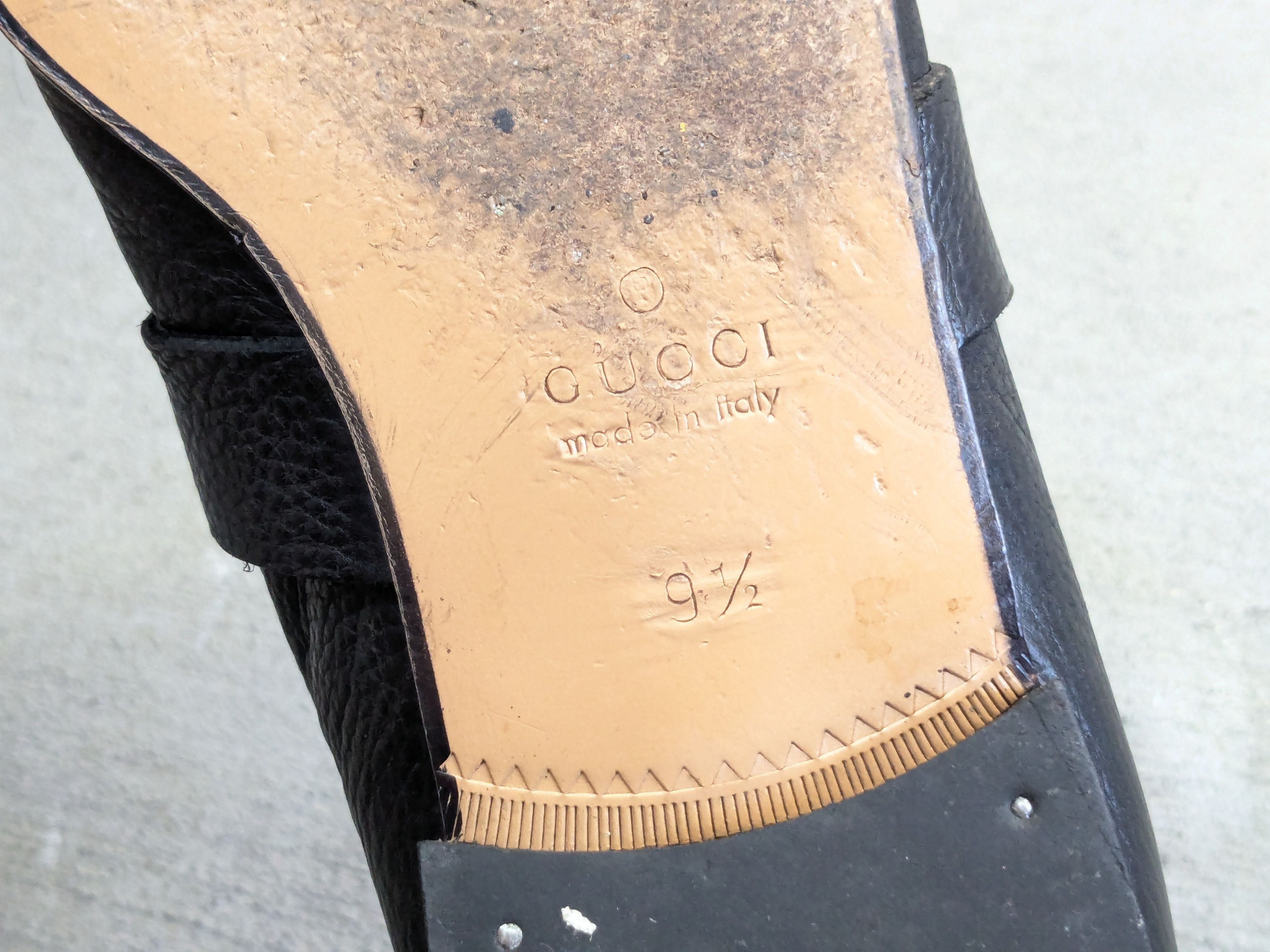 Gucci × Vintage Gucci Horsebit Loafers Black 10 Slip Ons Snaffle Leather Size US 10 / EU 43 - 20 Thumbnail