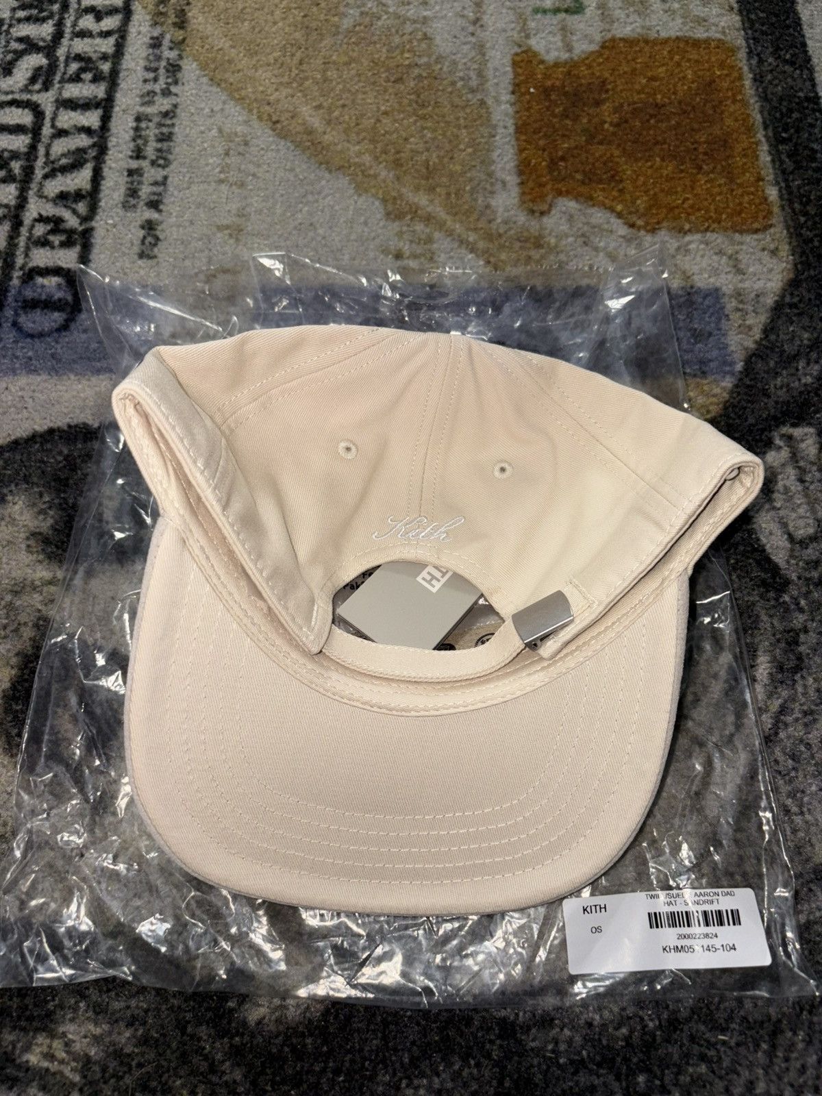 Kith Kith Twill Suede Aaron Dad Hat Sandrift Size ONE SIZE - 3 Thumbnail