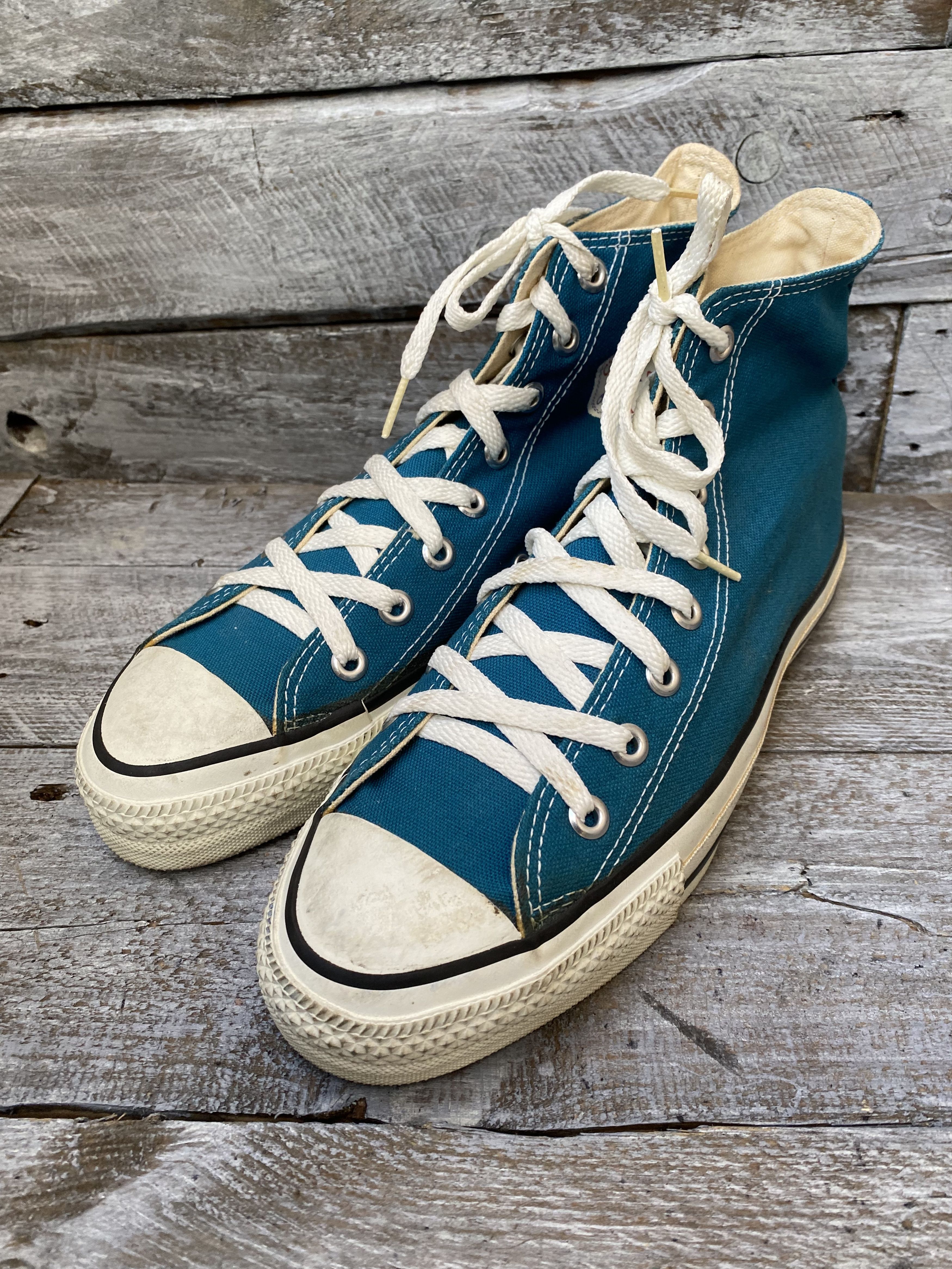 Converse × Vintage Vintage 90's converse hi-top sneakers sz8 Size US 8 / EU 41 - 4 Thumbnail