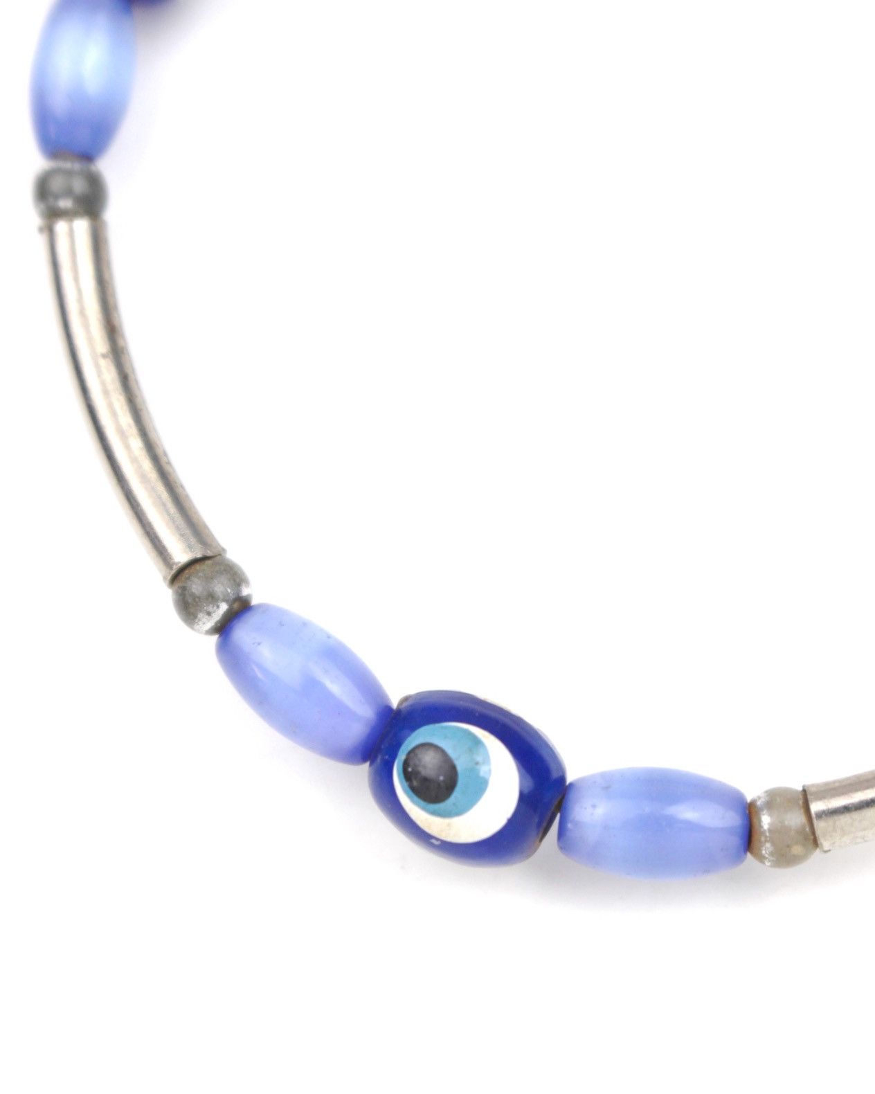 Hysteric Glamour 2000S JAPANESE MADE BLUE NAZAR EVIL EYE BEADED BRACELET Size ONE SIZE - 4 Thumbnail