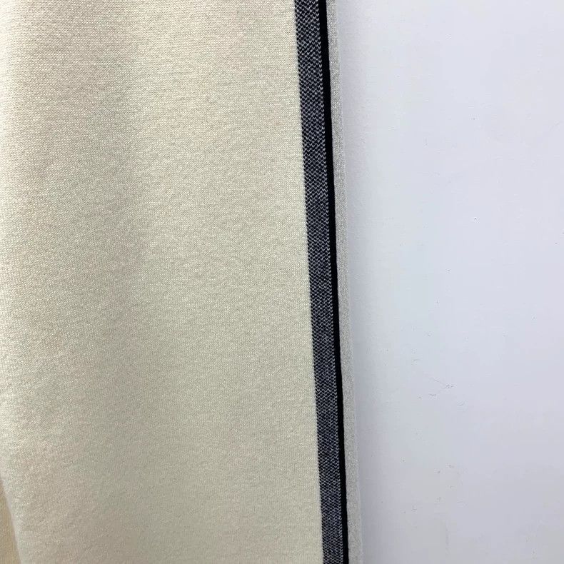 Dior Dior Beige striped letter inlaid cashmere casual wide-leg t Size 24" / US 00 / IT 34 - 4 Thumbnail