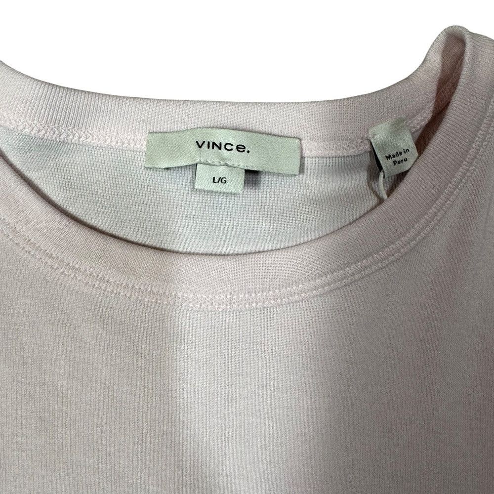 Vince NWT New $128 Vince Pima Cotton-Blend '90s Shrunken T-Shirt Size L / US 10 / IT 46 - 4 Thumbnail