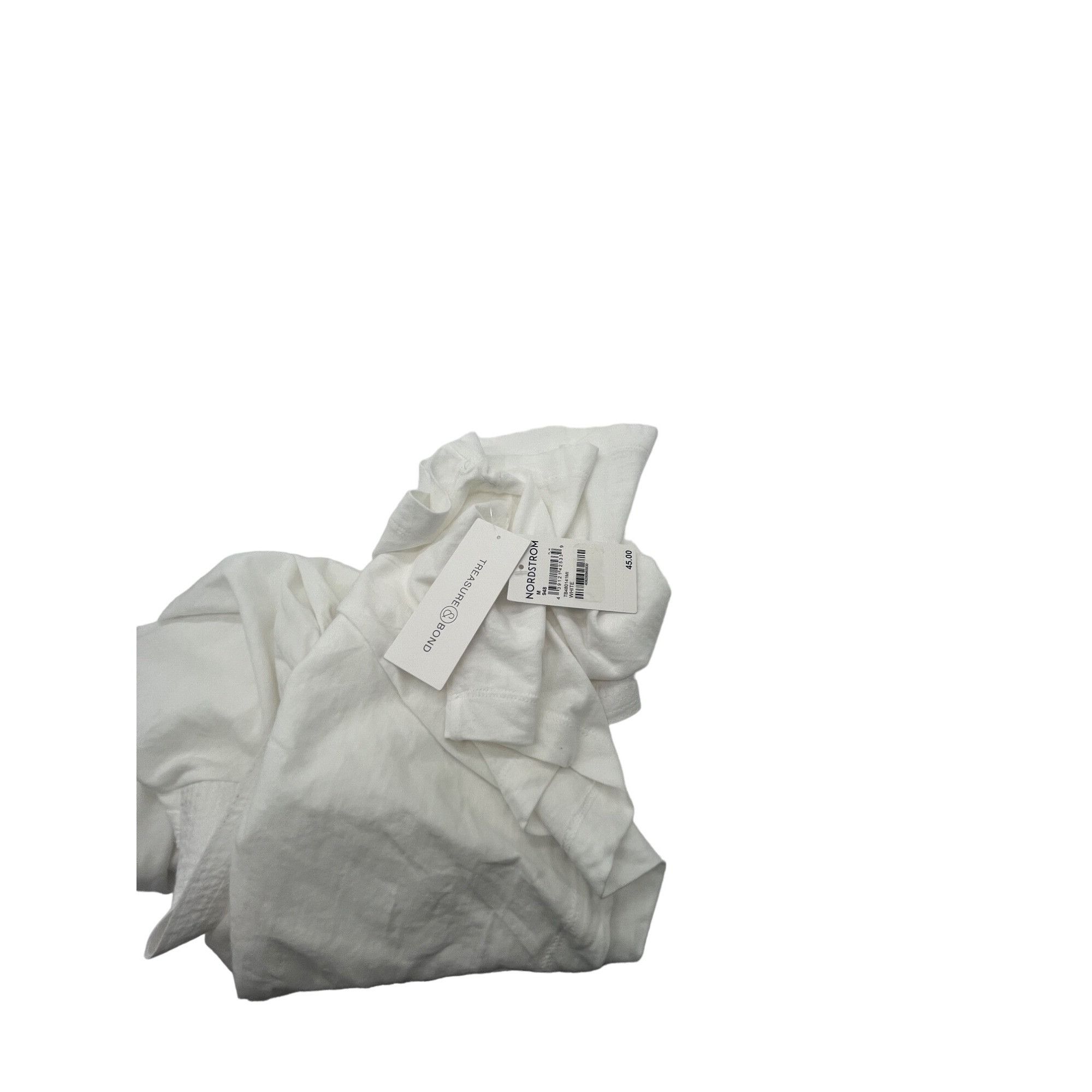 Treasure & Bond Treasure & Bond Cotton & Linen Square Neck Top, White, M Size M / US 6-8 / IT 42-44 - 7 Thumbnail