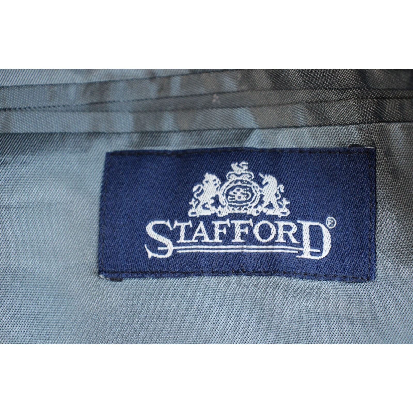 Stafford Stafford Blazer Men Size 46R Navy Blue Wool Blend Size 46R - 3 Thumbnail