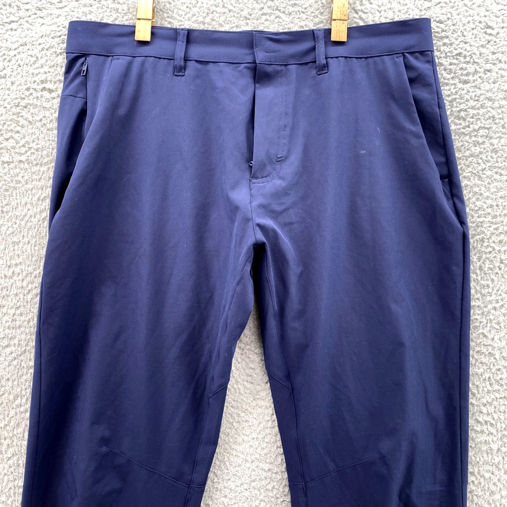 Fabletics Fabletics The Only Pants Men's 34x28 Blue Chino Performance Preppy Golf Travel, Athletic, Breathable, Lightweight, Stretch Size US 34 / EU 50 - 2 Thumbnail