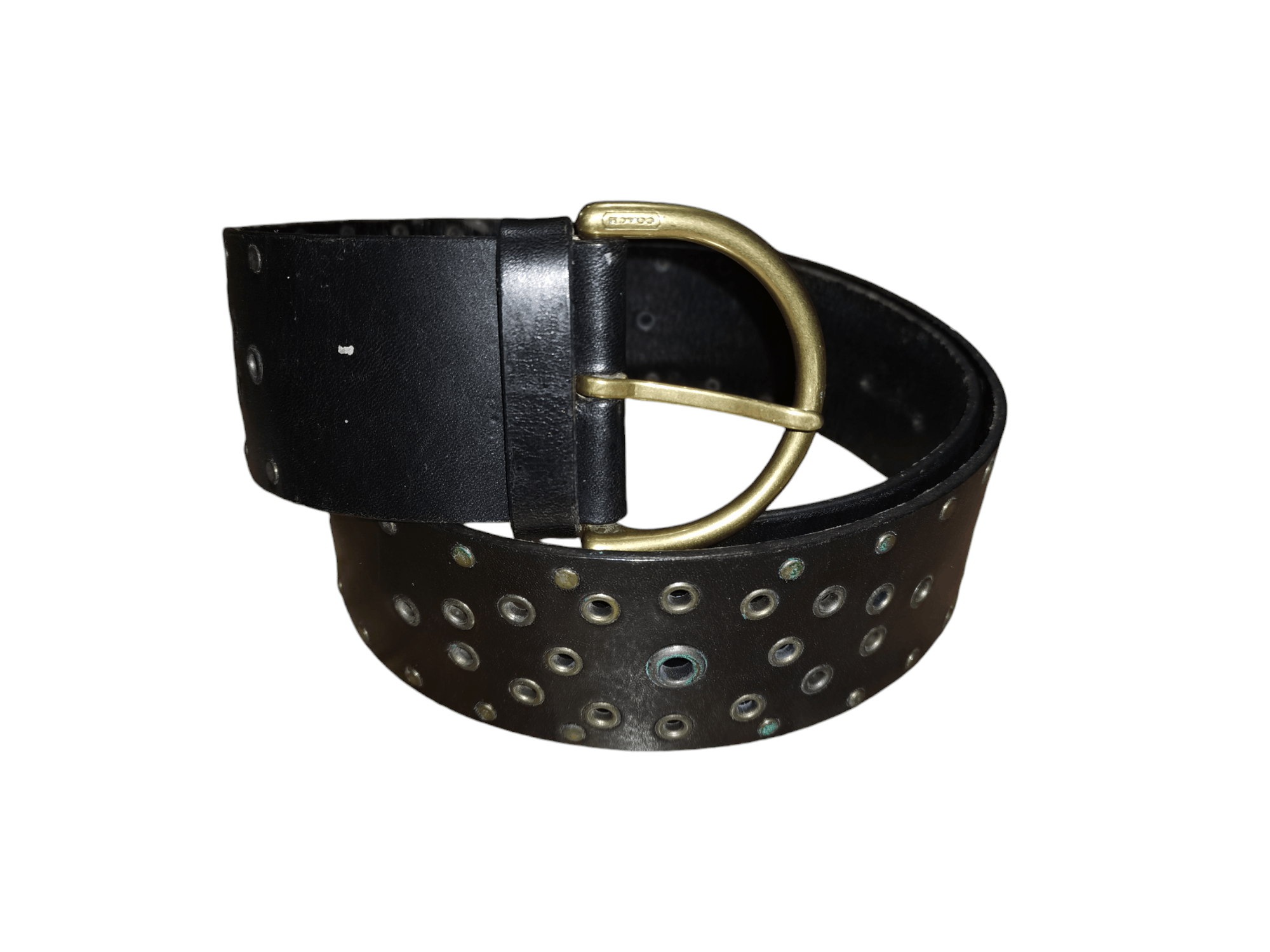 Coach × Vintage Coach leather studded metal eyelets belt vintage rare italy Size ONE SIZE - 1 Thumbnail
